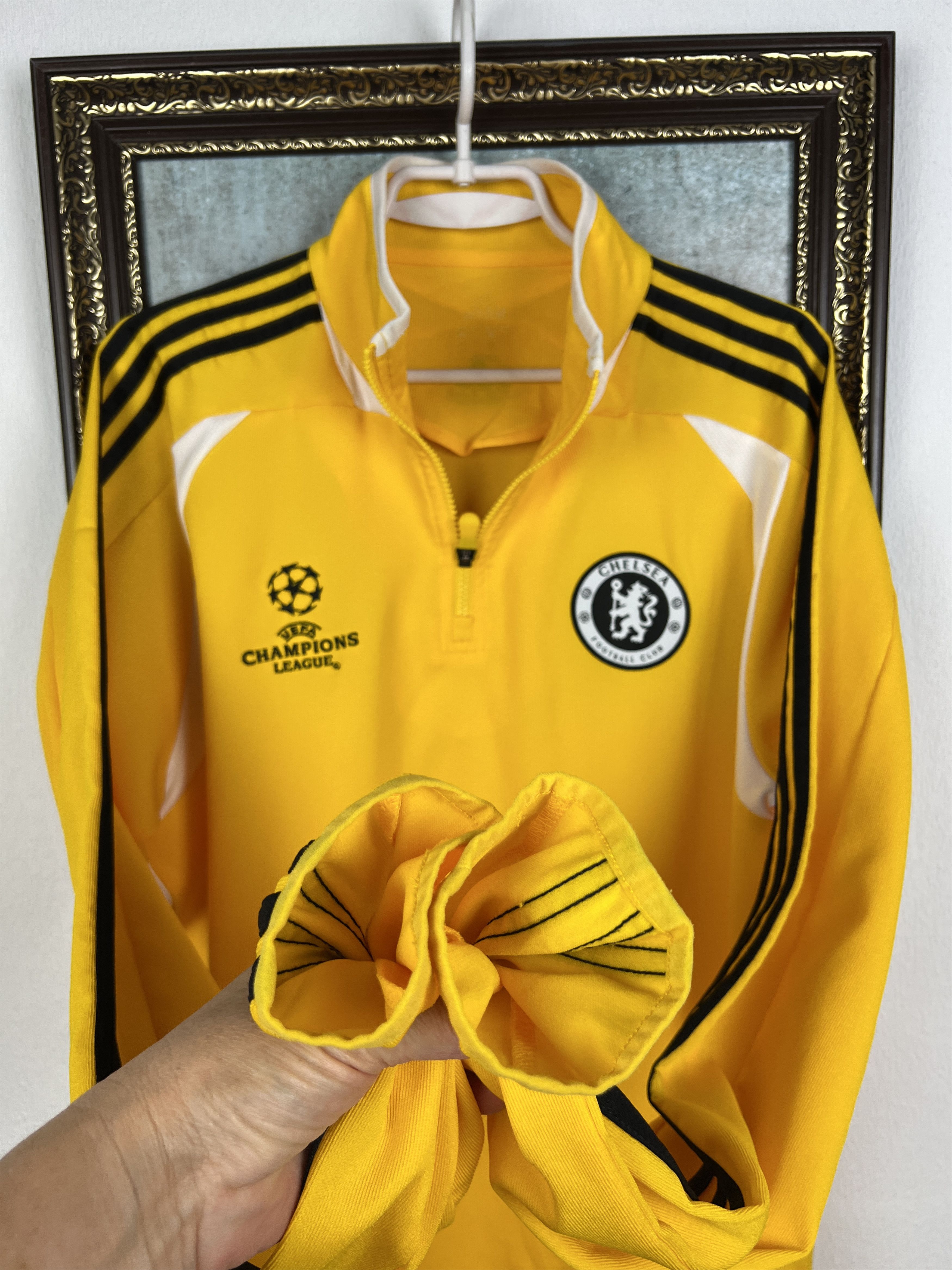 Adidas Vintage Chelsea Football Train Jacket Soccer Track Top Size US XL / EU 56 / 4 - 5 Thumbnail