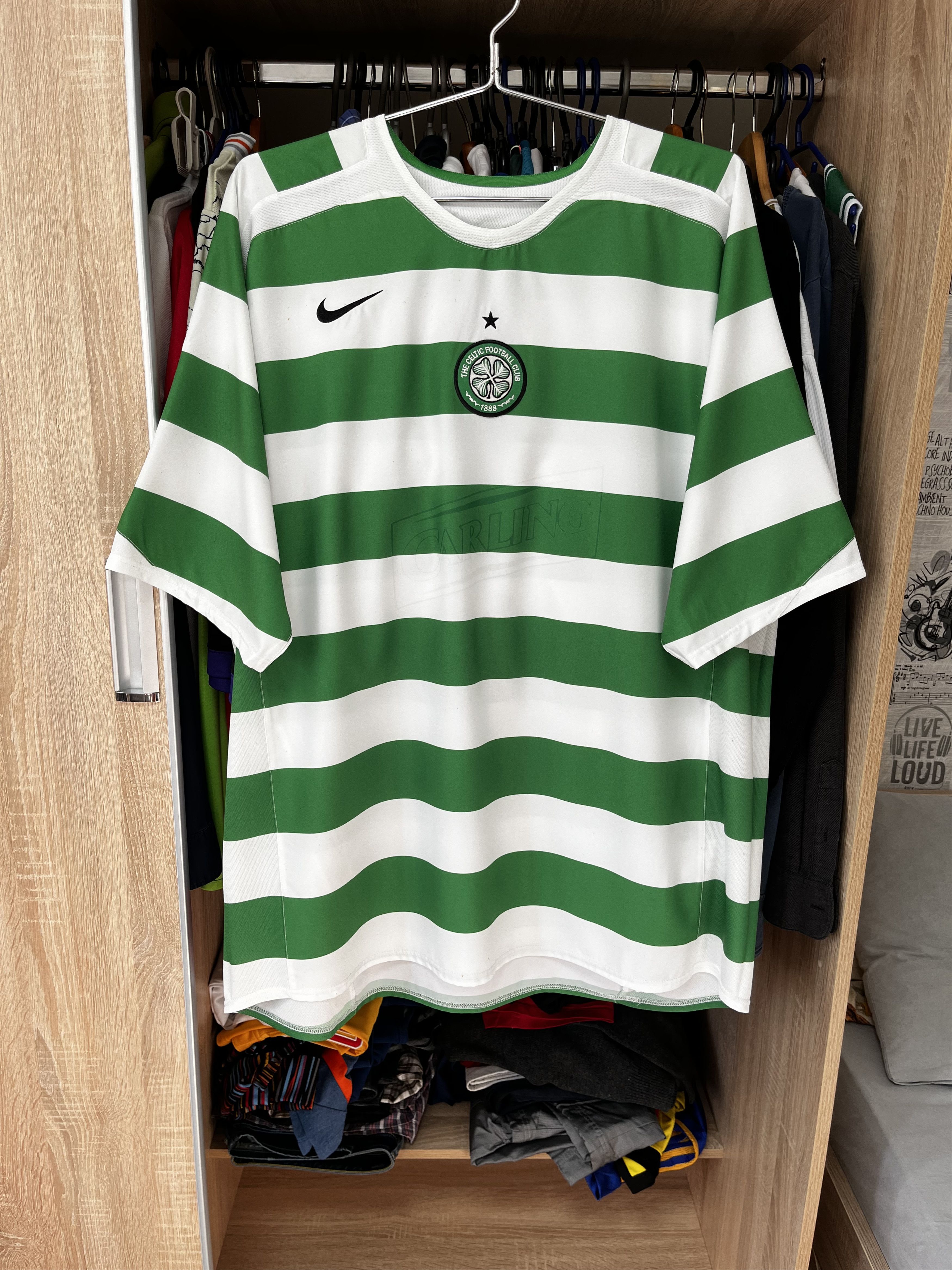 Nike ⚽️ CELTIC 2005/06 NIKE HOME FOOTBALL JERSEY SOCCER SHIRT Size US XXL / EU 58 / 5 - 1 Thumbnail