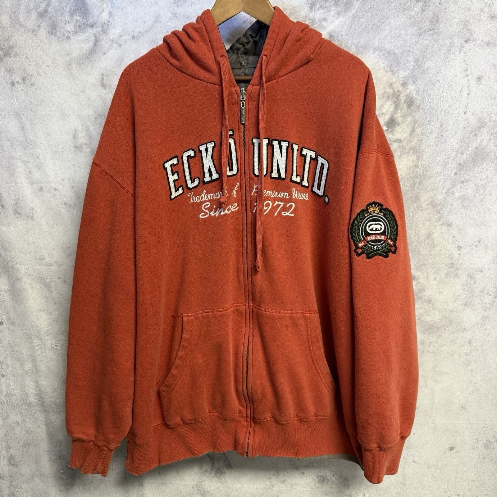 Ecko Unltd. Vintage Ecko Unltd Hoodie Mens 2XL 31x30 Satin Reversible Sw Size US XXL / EU 58 / 5 - 2 Thumbnail