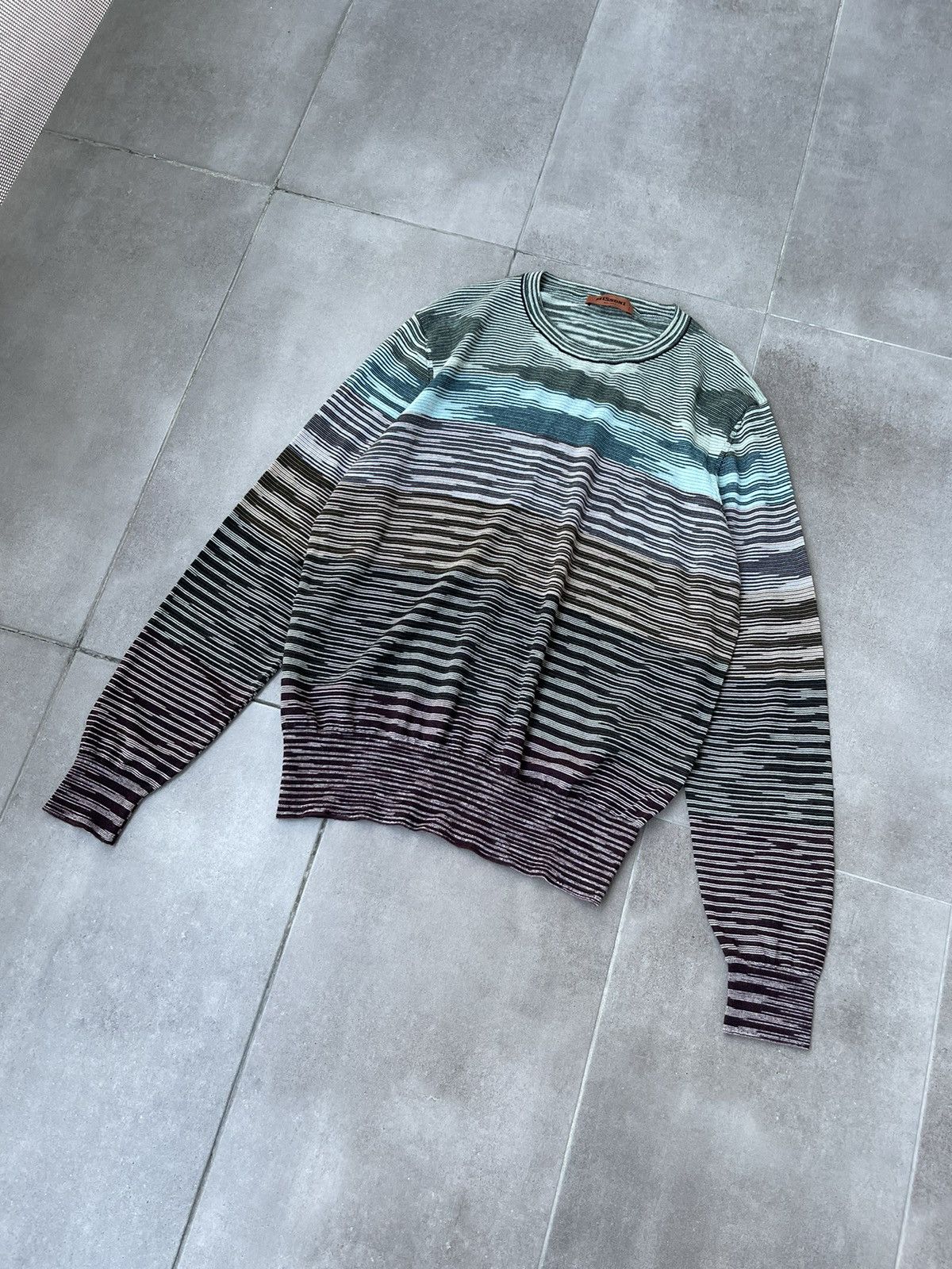 Missoni !DS! AW23 Missoni Striped Wool Sweater Size US L / EU 52-54 / 3 - 3 Thumbnail