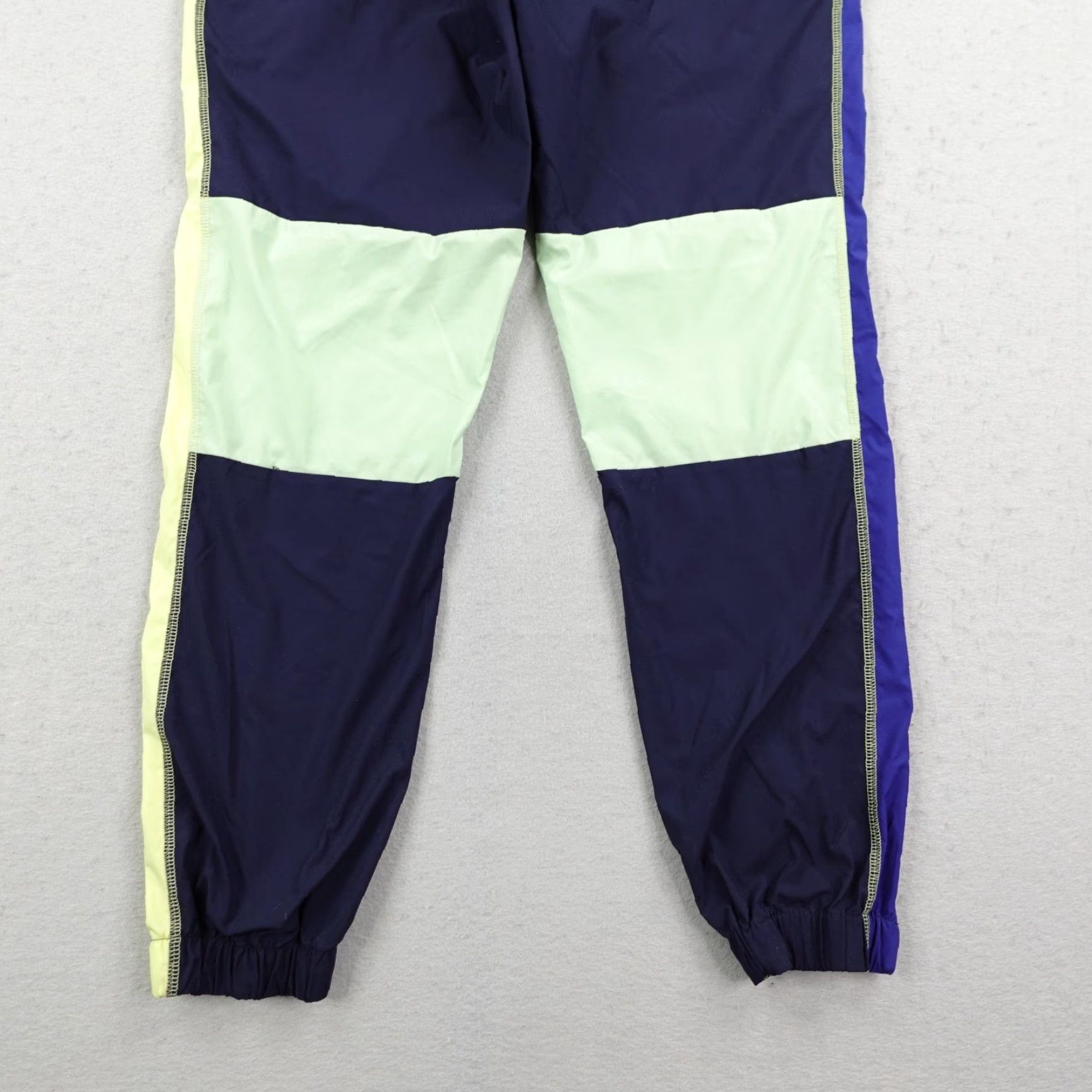 Lacoste Lacoste Pants Womens Small 38 Blue Green Colorblock Windbreaker Track Joggers Size 28" / US 6 / IT 42 - 6 Thumbnail