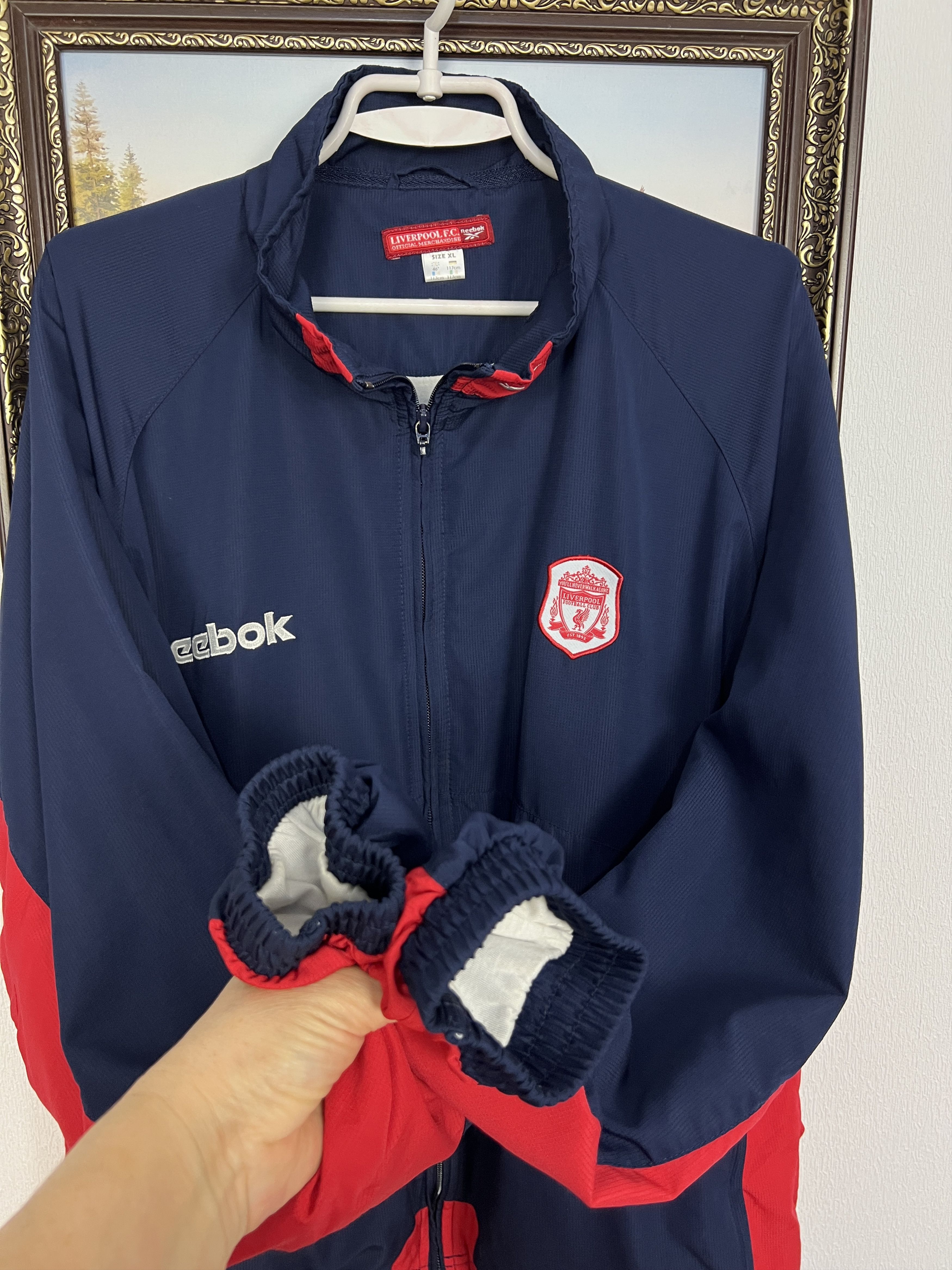 Reebok Vintage 2000's Liverpool Football Jacket Soccer Track Top Size US XL / EU 56 / 4 - 6 Thumbnail
