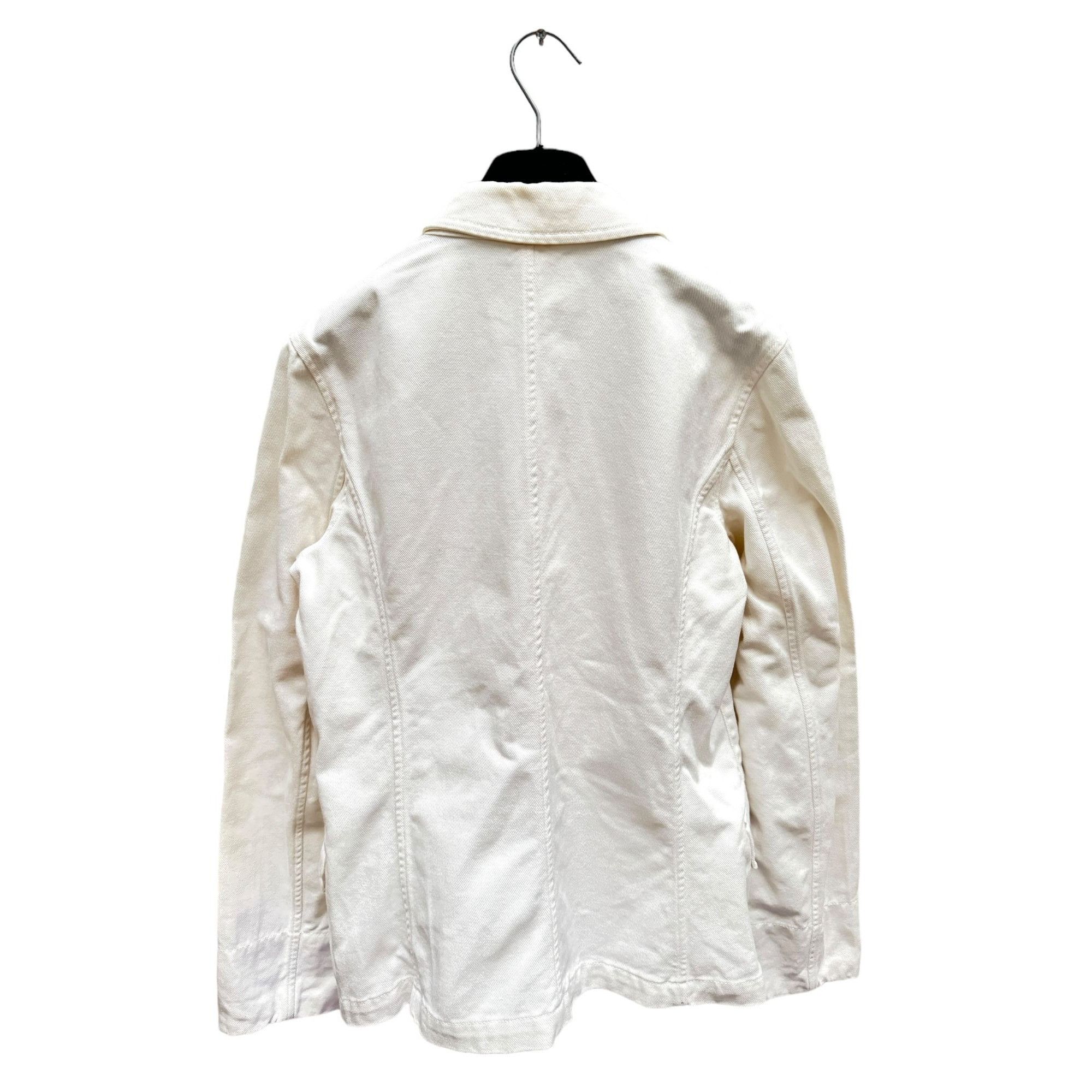 Miu Miu White Denim Blazer Jacket Size S / US 4 / IT 40 - 2 Thumbnail