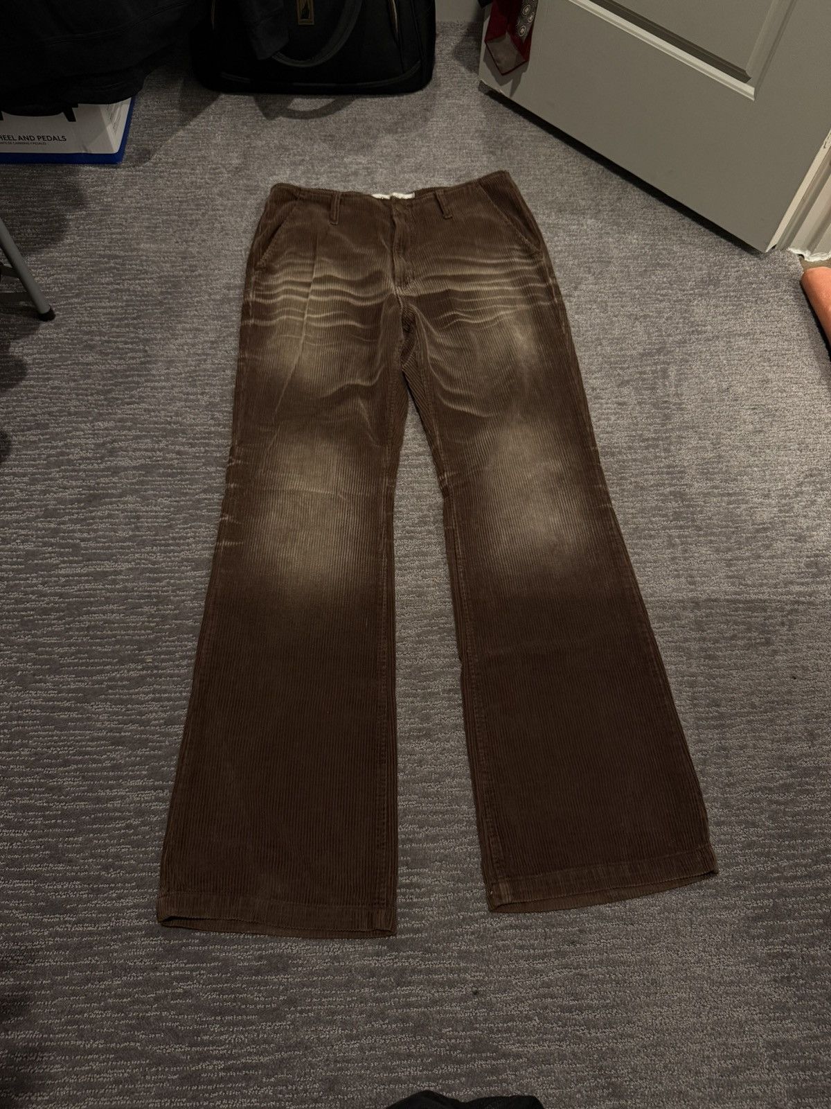 OPEN YY Brown Trousers Size US 29 - 2 Thumbnail