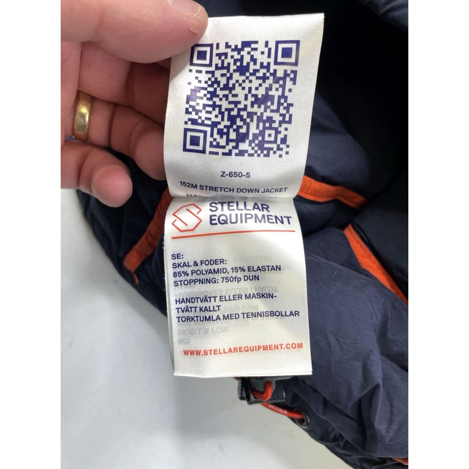 Vintage Stellar Equipment Down Puffer Jacket Mens S Navy Blue 750 Fill Zip Pockets Water Resistant Wind-Resistant Size US S / EU 44-46 / 1 - 6 Thumbnail