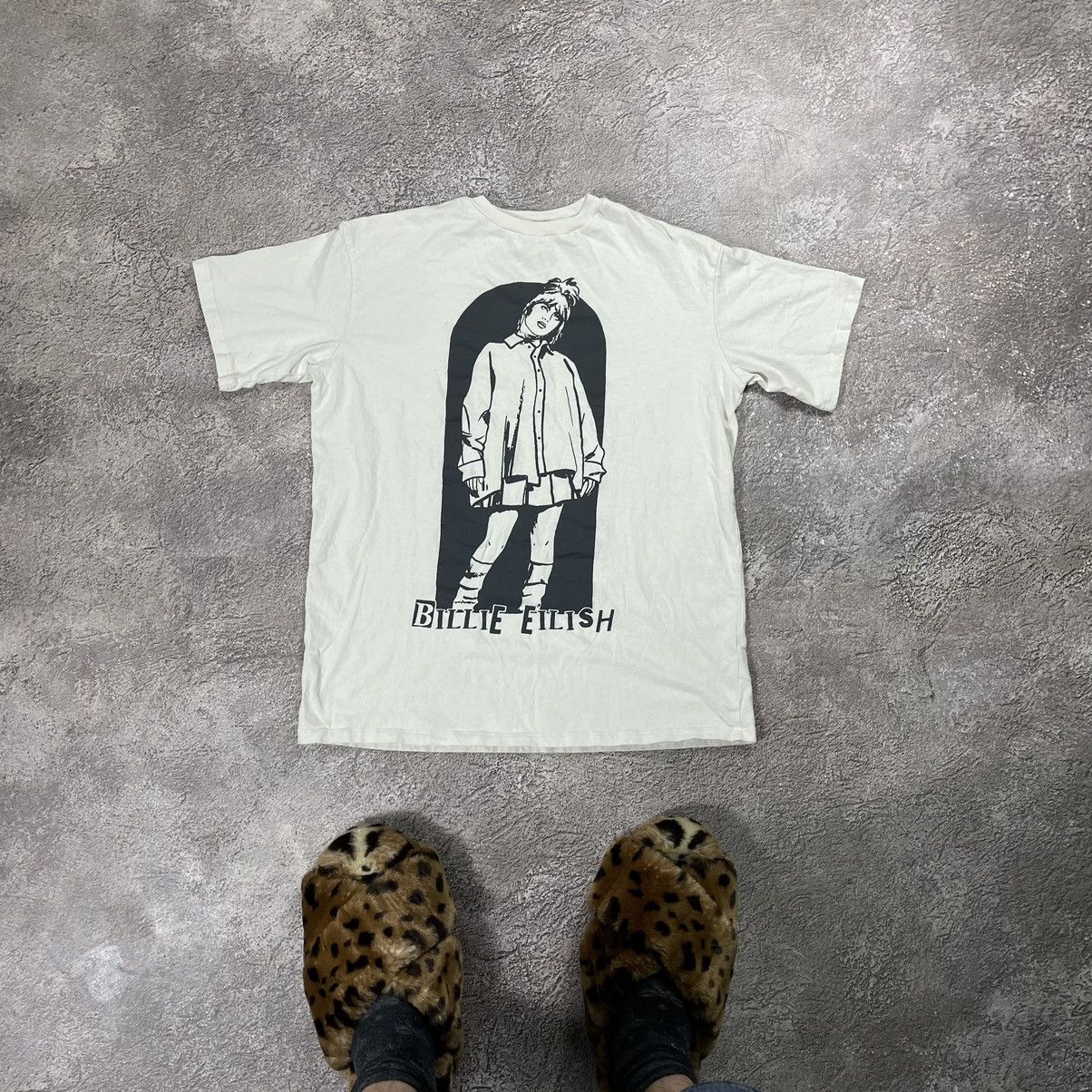 Vintage Vintage Y2K Billie Eilish Graphic Tee Grunge Streetwear L Size US L / EU 52-54 / 3 - 1 Thumbnail