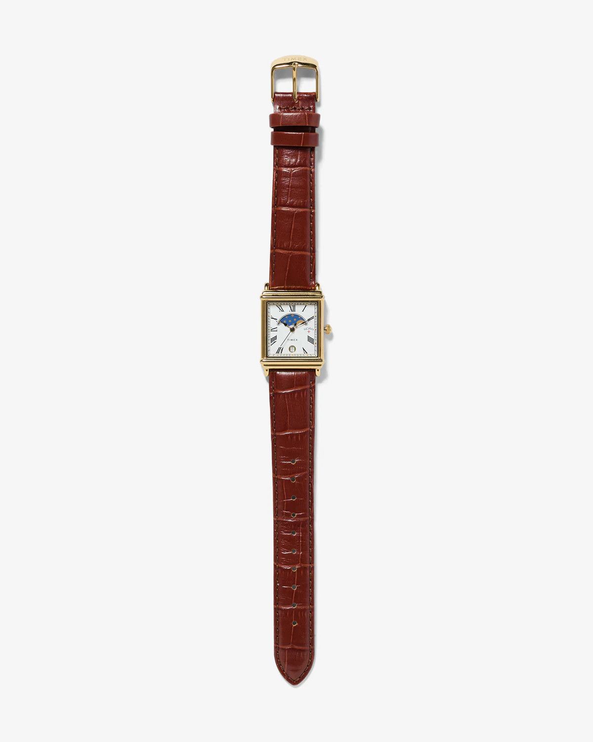 NOAH X TIMEX MOON PHASE BROWN GOLD WATCH LEATHER