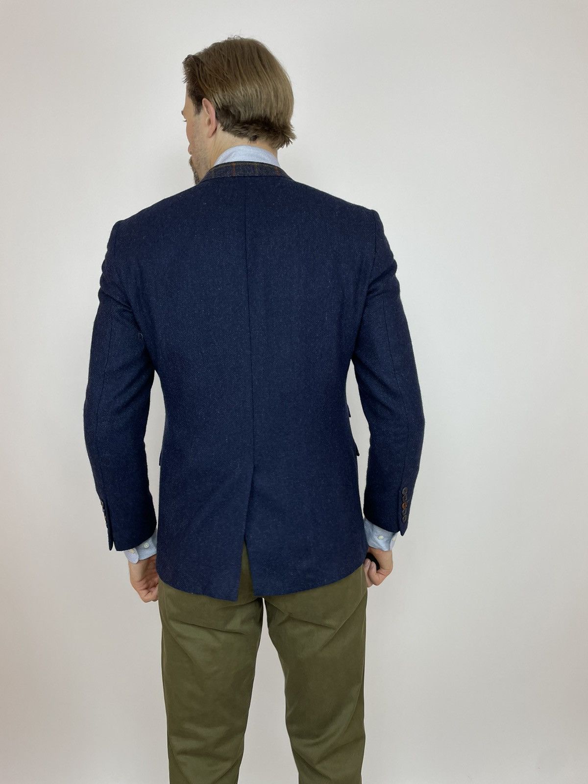 Other CLAUDIO LUGLI PREMIUM Tweed Wool Blazer Mens size 50 Size 50R - 6 Thumbnail