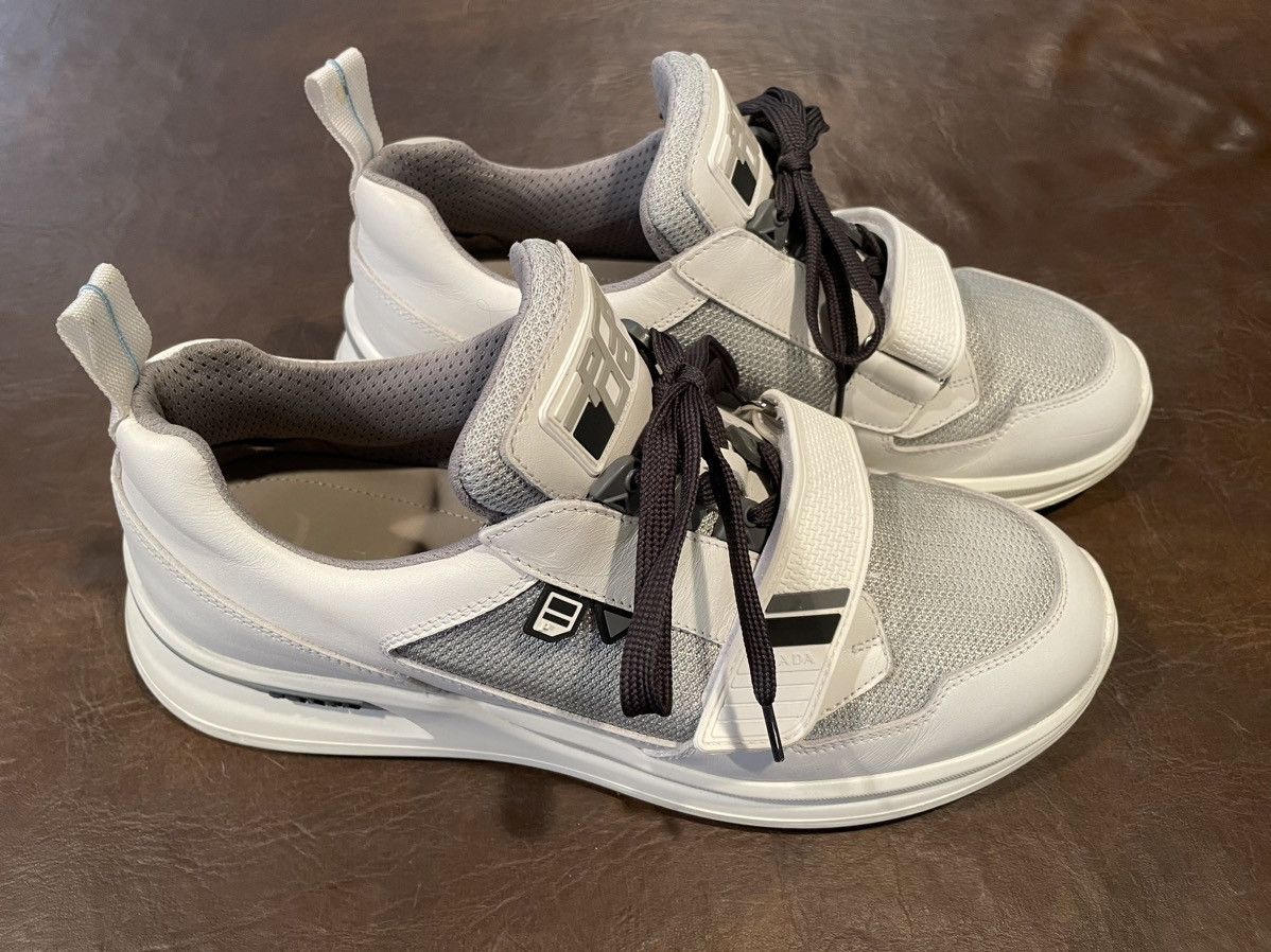 Prada Mechano “White Silver” Size US 10 / EU 43 - 2 Thumbnail