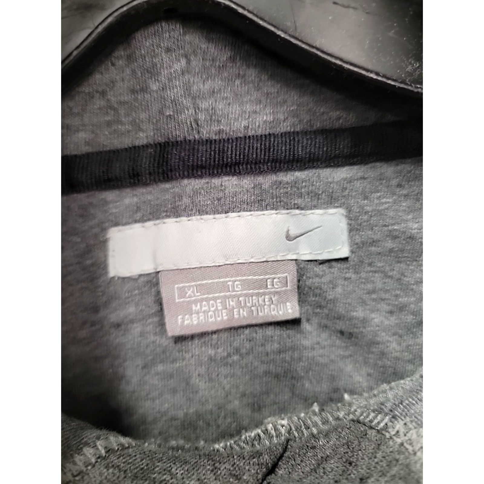 Nike VINTAGE Nike Sweatshirt Hoodie Pullover Hooded Long Sleeve Mens XL Gray Cotton Polyester Embroidered Solid Fall Winter Mens XL Size US XL / EU 56 / 4 - 3 Thumbnail