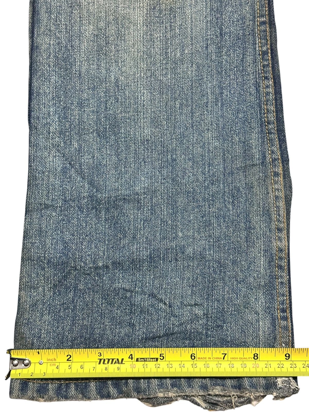 Japanese Brand Nylaus Vintage Distressed With Flare Wideleg Style & Mudwash Size US 31 - 18 Thumbnail
