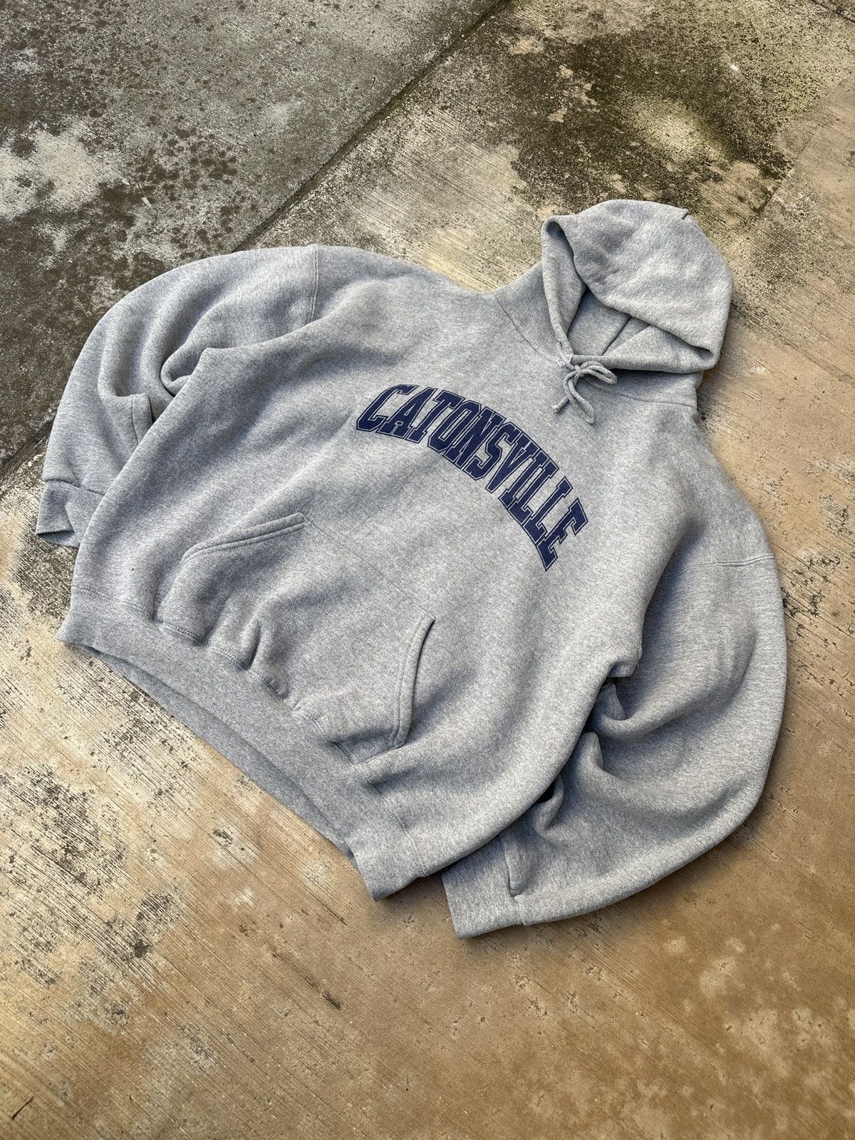 Lee × Vintage Vintage 90s Baggy BoxyFit Lee Heavyweight Catonsville hoodie Size US L / EU 52-54 / 3 - 1 Thumbnail