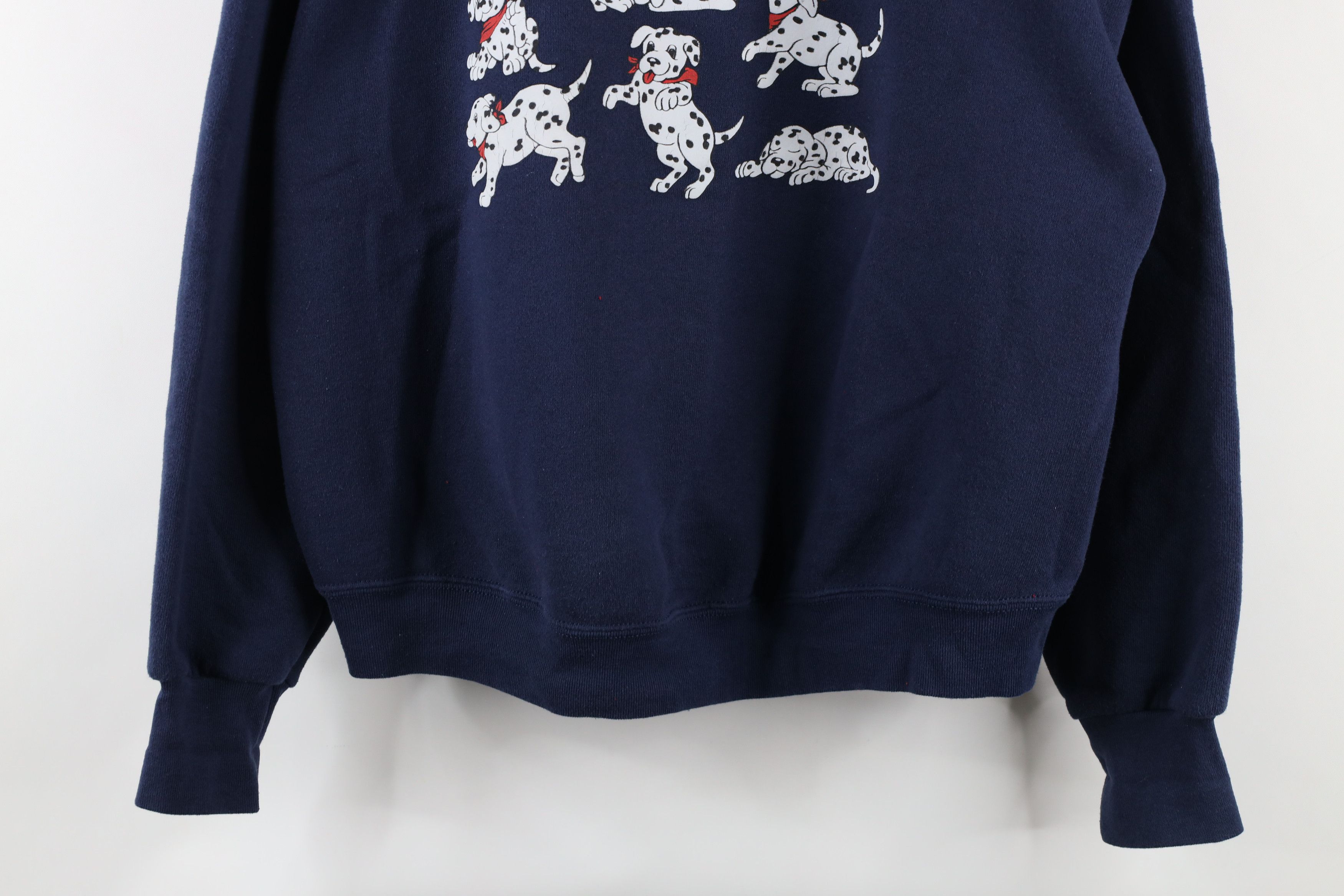 Vintage Vintage 90s Streetwear Dog Puppy Crewneck Sweatshirt Blue Size L / US 10 / IT 46 - 3 Thumbnail
