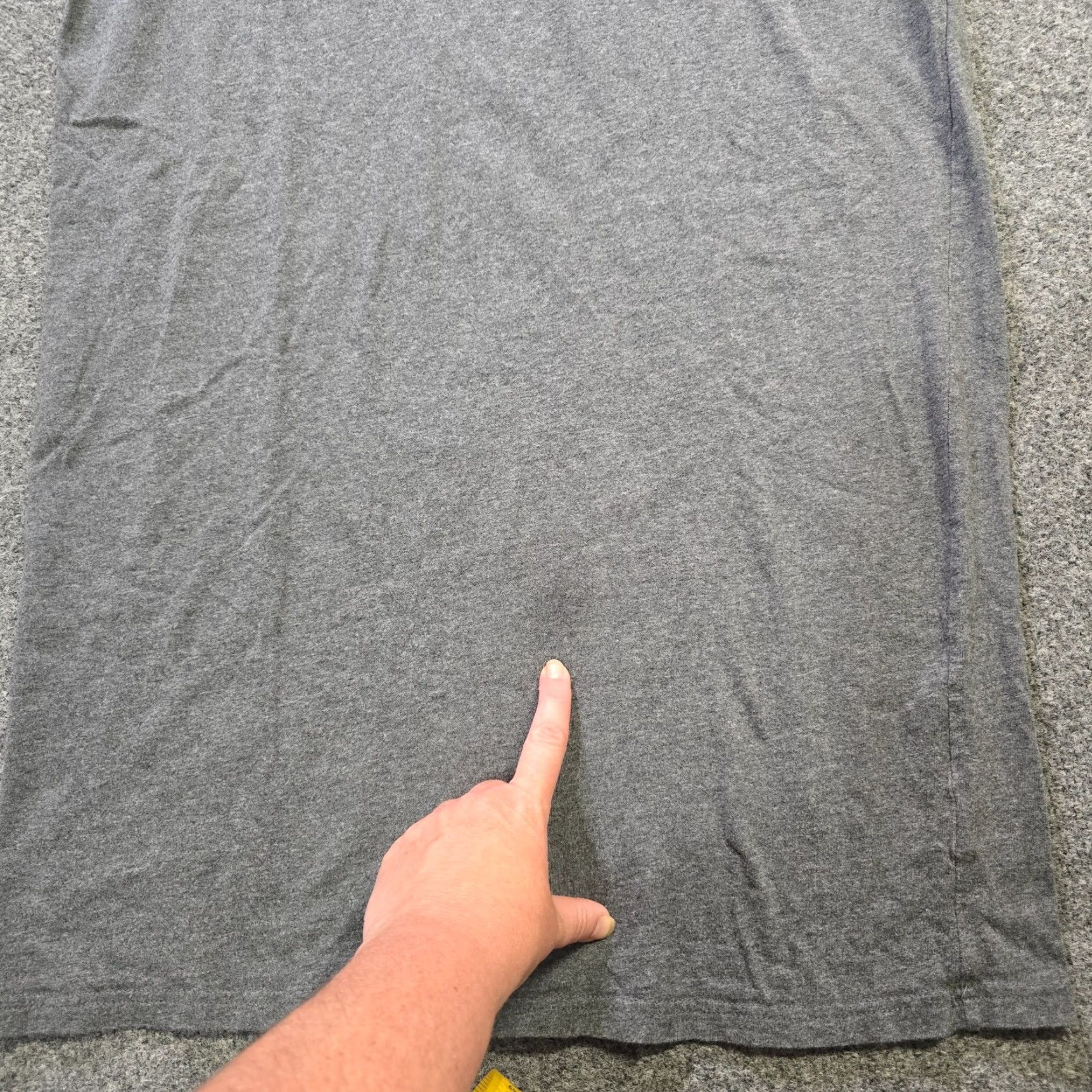 Vintage Vermont Country Store Nightgown Womens Medium Gray V Neck Short Sleeve Jersey Cotton Gown Women Chemise M Gray Nightgown Size 32" / US 10 / IT 46 - 6 Thumbnail