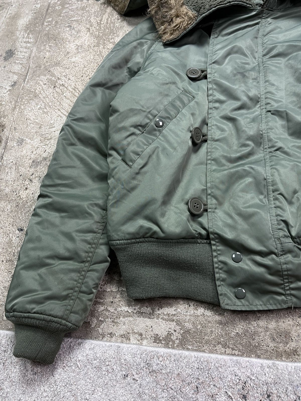 Vintage 1990s MILITARY BOMBER JACKET - LOT № 2255 Size US L / EU 52-54 / 3 - 5 Thumbnail