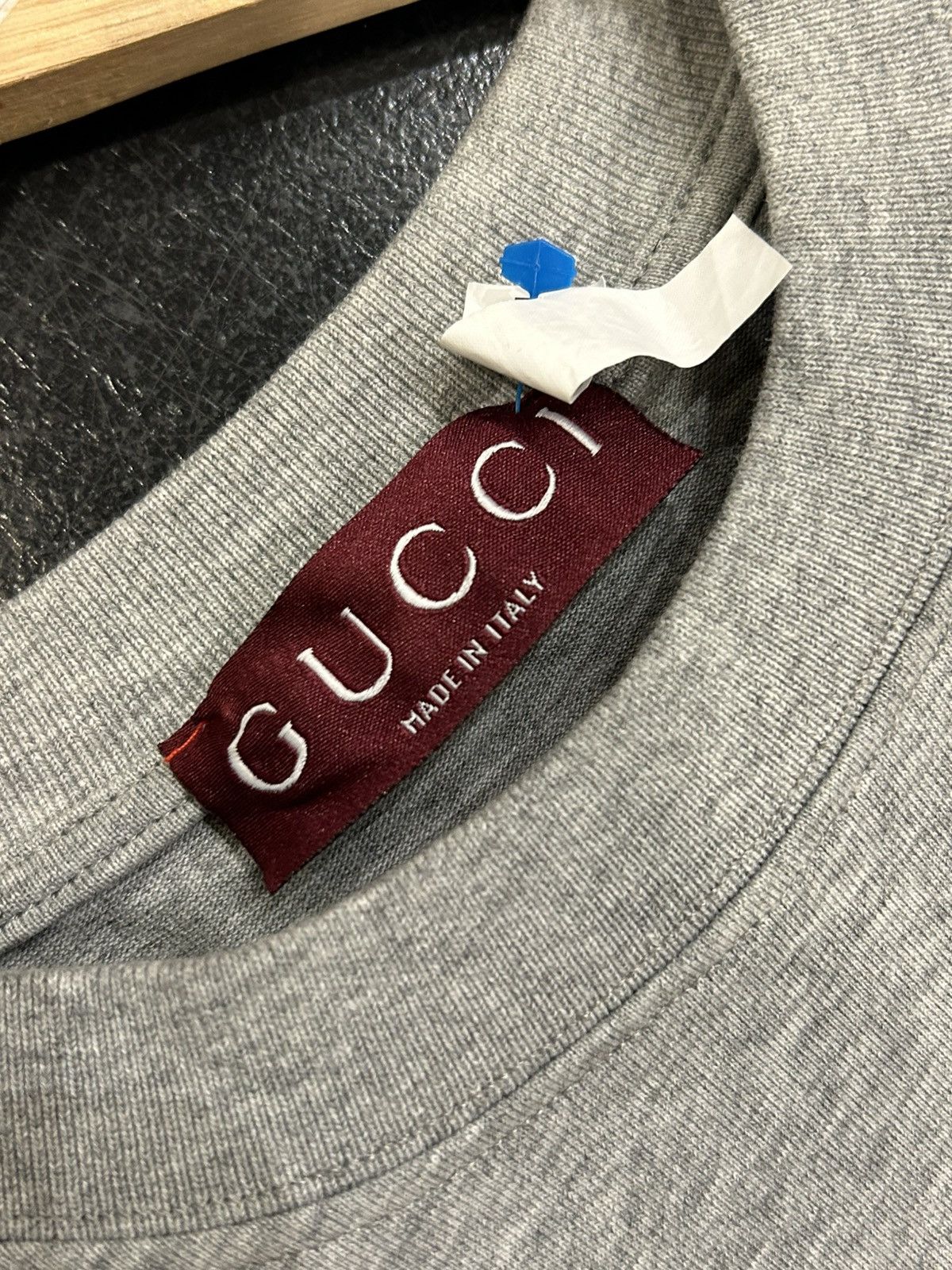 Gucci Gucci Web Logo Tee - Grey Size US M / EU 48-50 / 2 - 3 Thumbnail