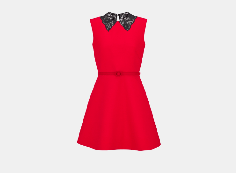 Dior o1w1db11225 441R99 Short Dress in Red Size XS / US 0-2 / IT 36-38 - 1 Thumbnail