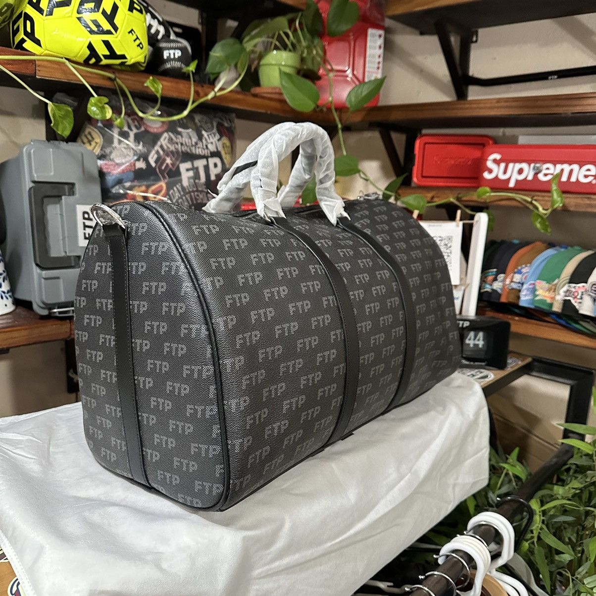 Fuck The Population FTP Damier Duffel bag with strap (black) | Grailed