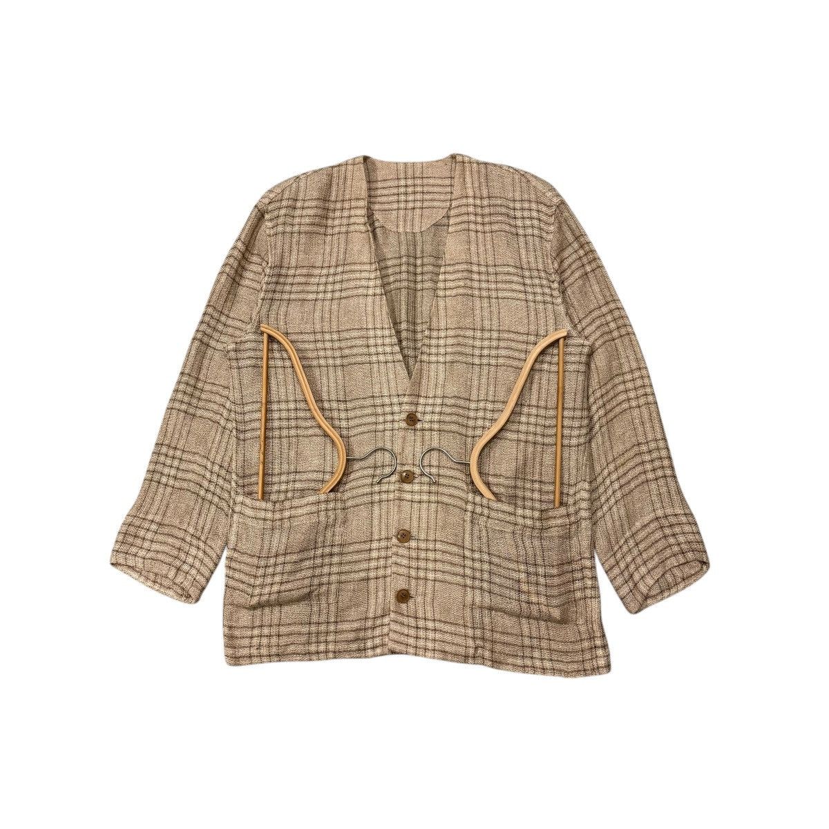 Bajra Vintage Bajra Checkered Cardigan Oversize Style Jacket Size US XL / EU 56 / 4 - 1 Thumbnail
