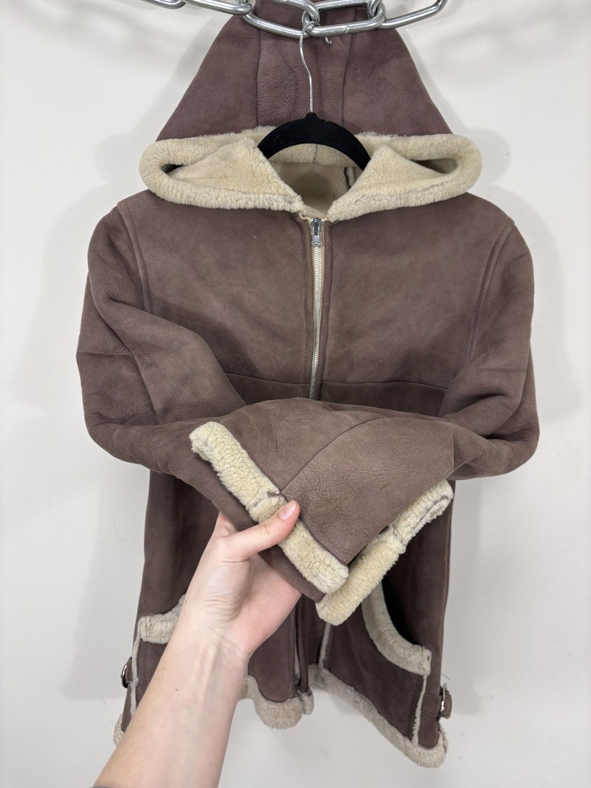Other Vintage Californian Spring Lamb Leather Sheepskin Jacket Size M / US 6-8 / IT 42-44 - 11 Thumbnail