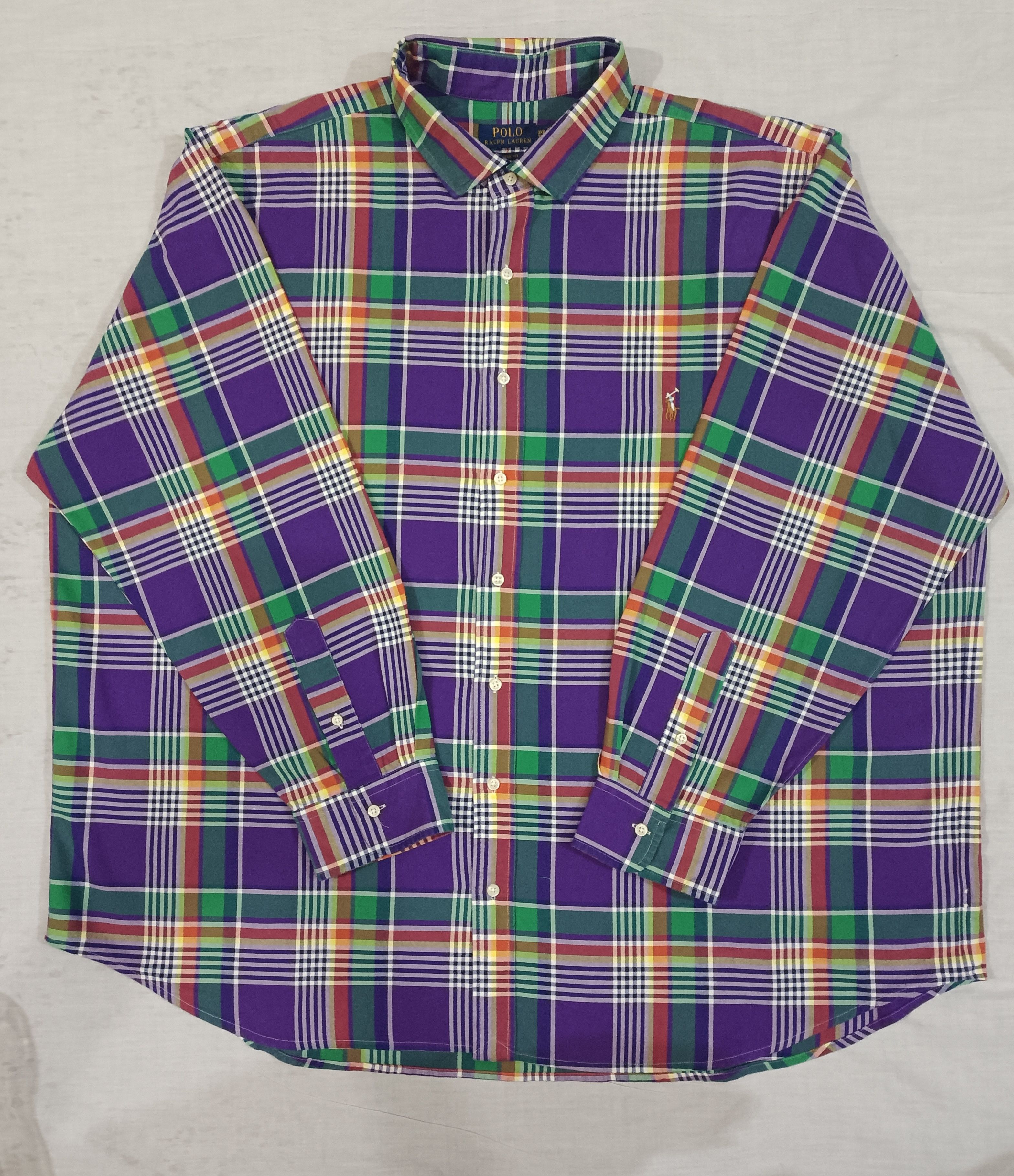 Ralph Lauren Classic Fit Plaid Oxford Shirt