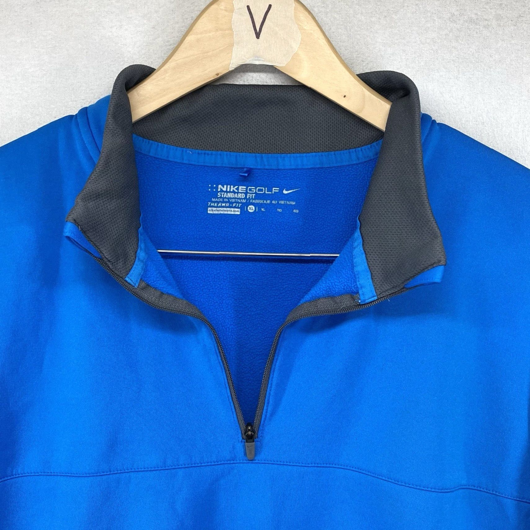 Nike Nike Golf Sweatshirt Mens XL Blue 1/4 Zip Pullover Tour Performance ThermaFit Size US XL / EU 56 / 4 - 5 Thumbnail