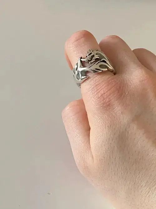 Japanese Brand Adjustable Blue Luminous Dragon Ring Size ONE SIZE - 2 Thumbnail