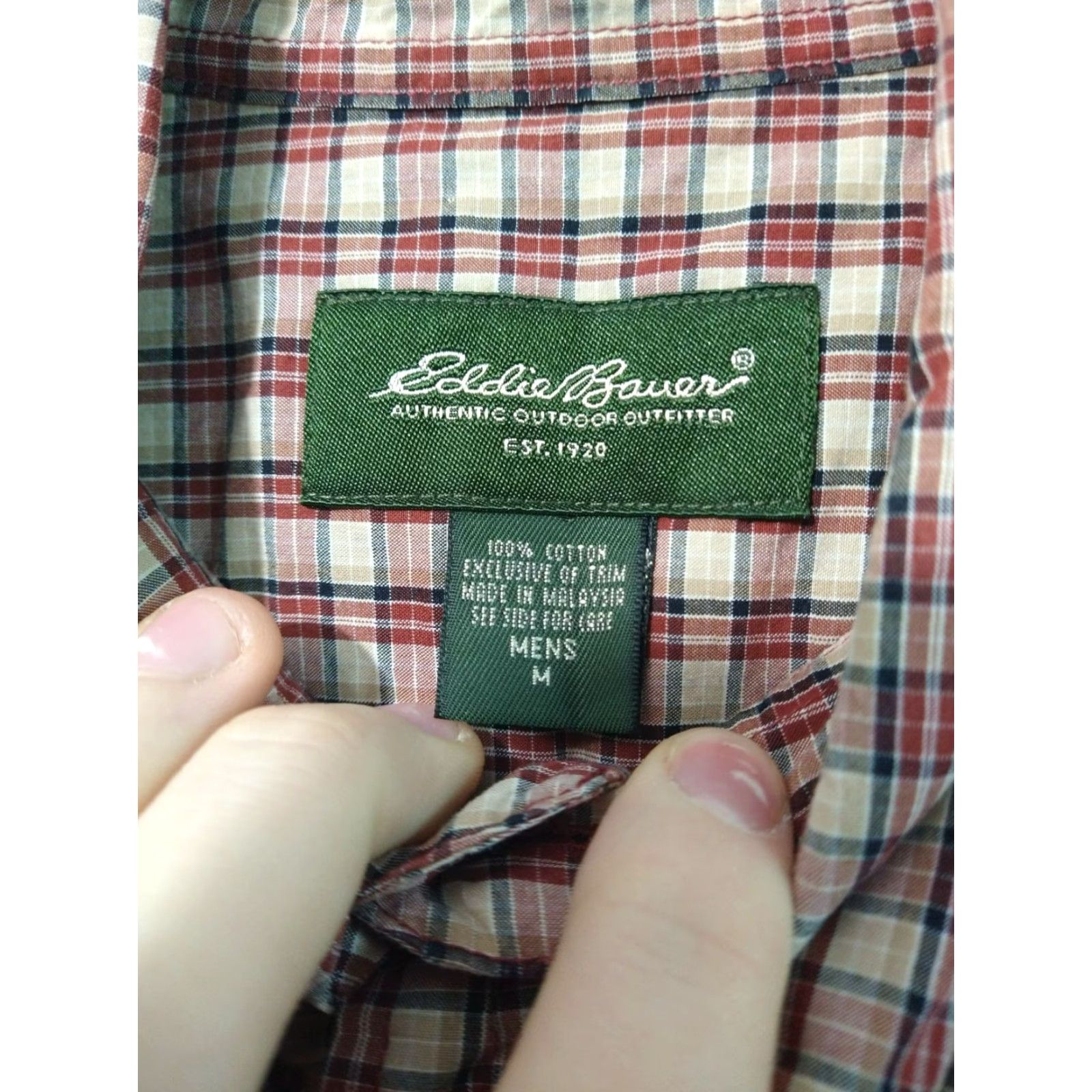 Eddie Bauer Eddie Bauer Shirt Mens Medium Plaid Long Sleeve Button-Down Cotton Multi Casual Workwear 44 Chest Regular Size M Mens Size US M / EU 48-50 / 2 - 7 Thumbnail