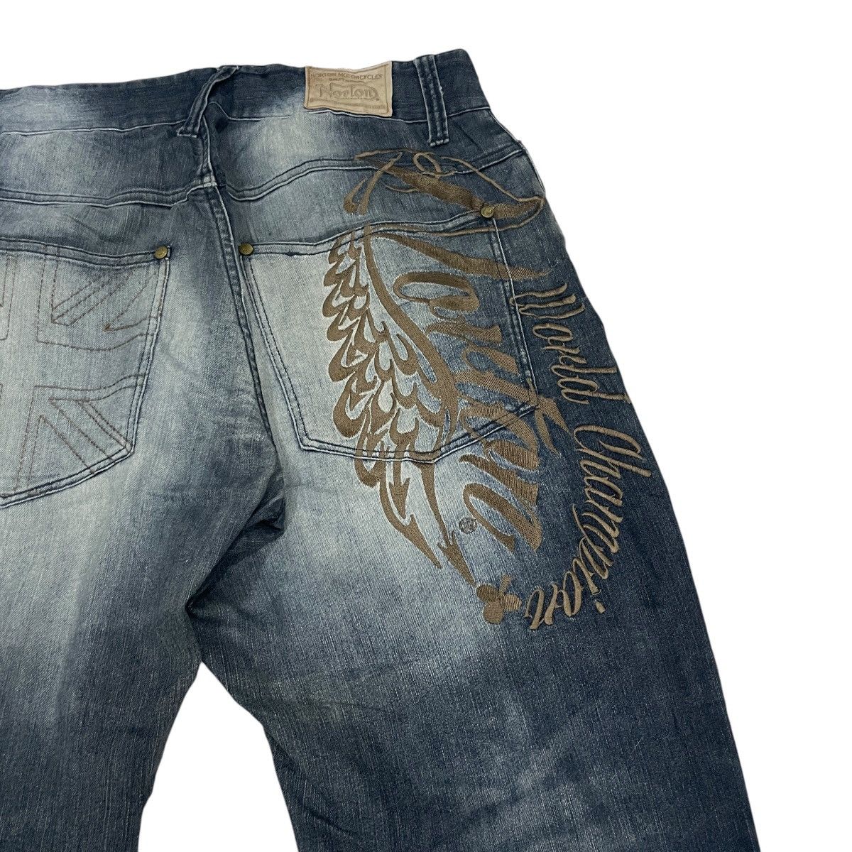 Norton Vintage Norton Embroidery Logo Denim Size US 34 / EU 50 - 4 Thumbnail
