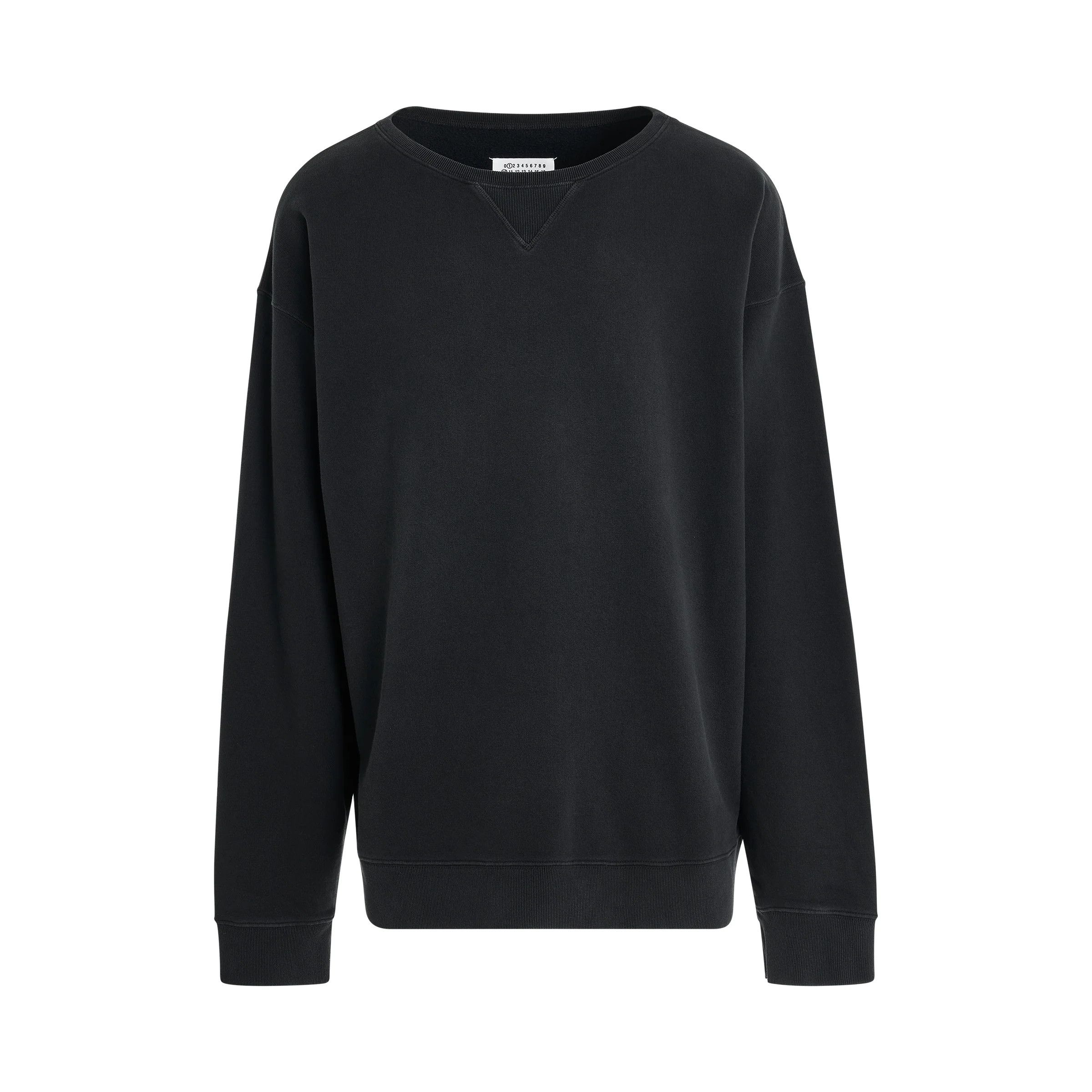 Maison Margiela o1mris0824 Oversized Sweatshirt in Black Size US S / EU 44-46 / 1 - 1 Thumbnail
