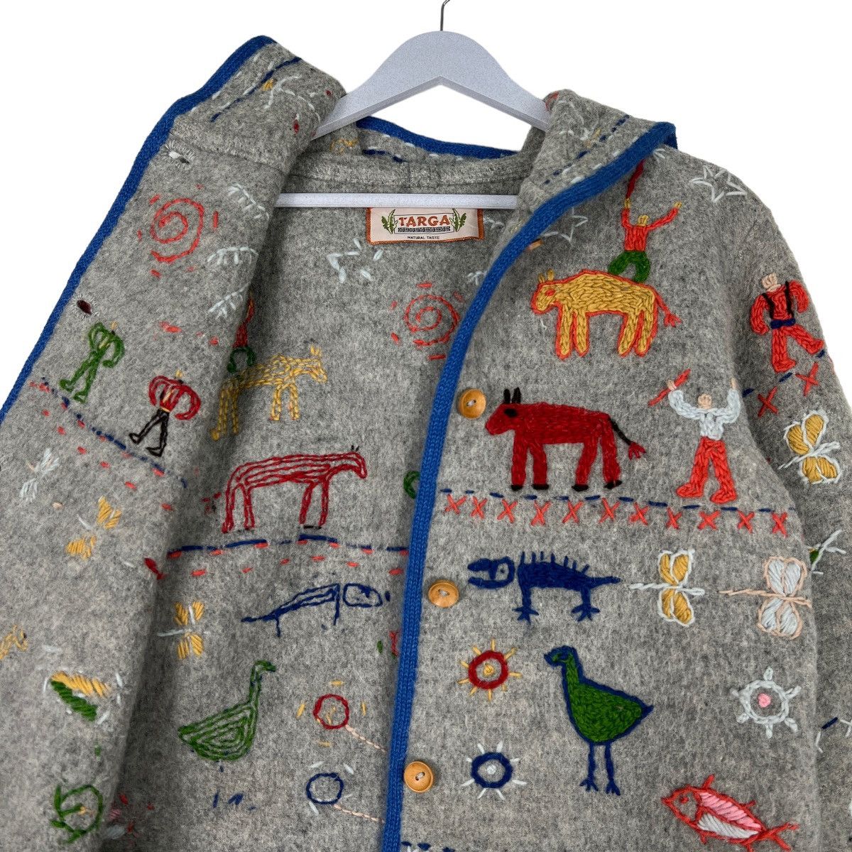 Japanese Brand 🔥 TARGA EMBROIDERY PRIMETIVE MOTIVE WOOL JACKET Size US S / EU 44-46 / 1 - 11 Thumbnail