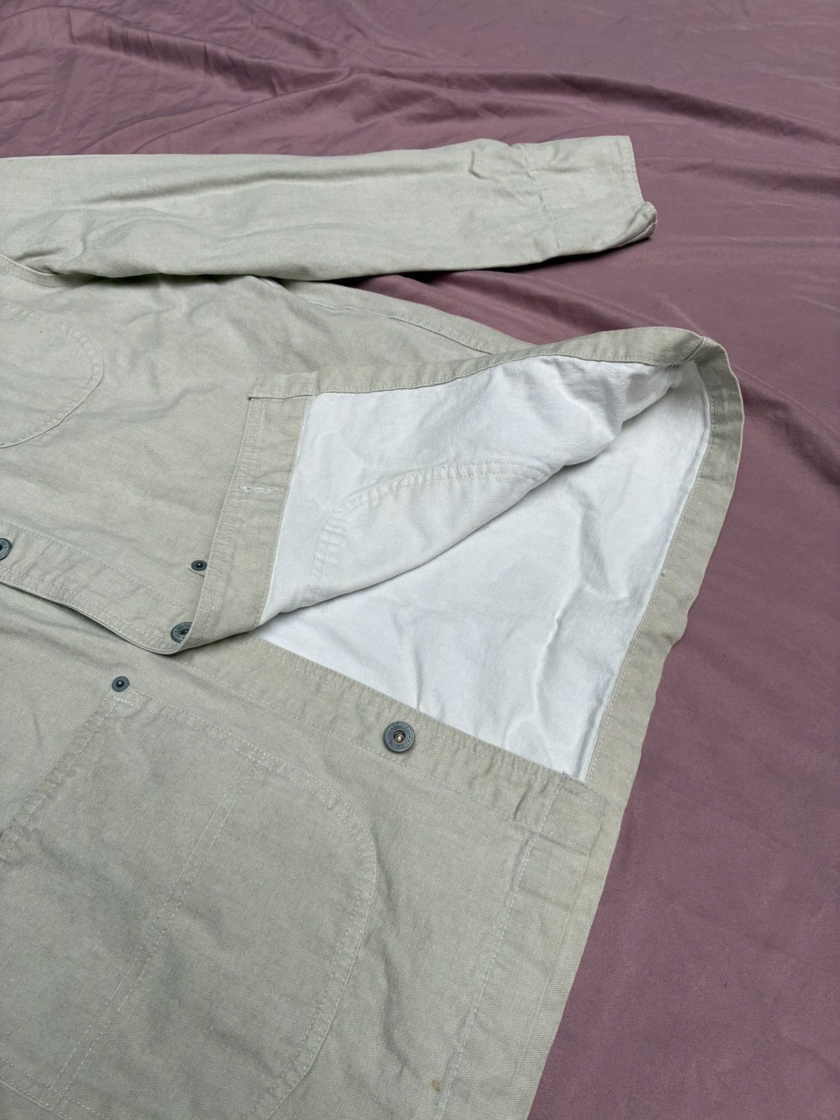 Other TEDDY SMITH TEXTURED COTTON CANVAS CHORE JACKET Size US L / EU 52-54 / 3 - 8 Thumbnail