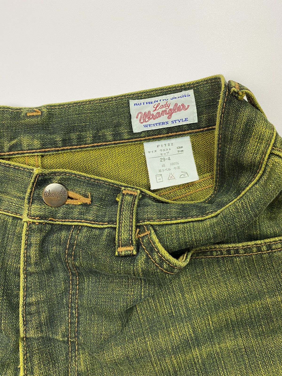 Wrangler Flared bootcut wrangler distressed green jeans ifsx style Size US 28 / EU 44 - 5 Thumbnail