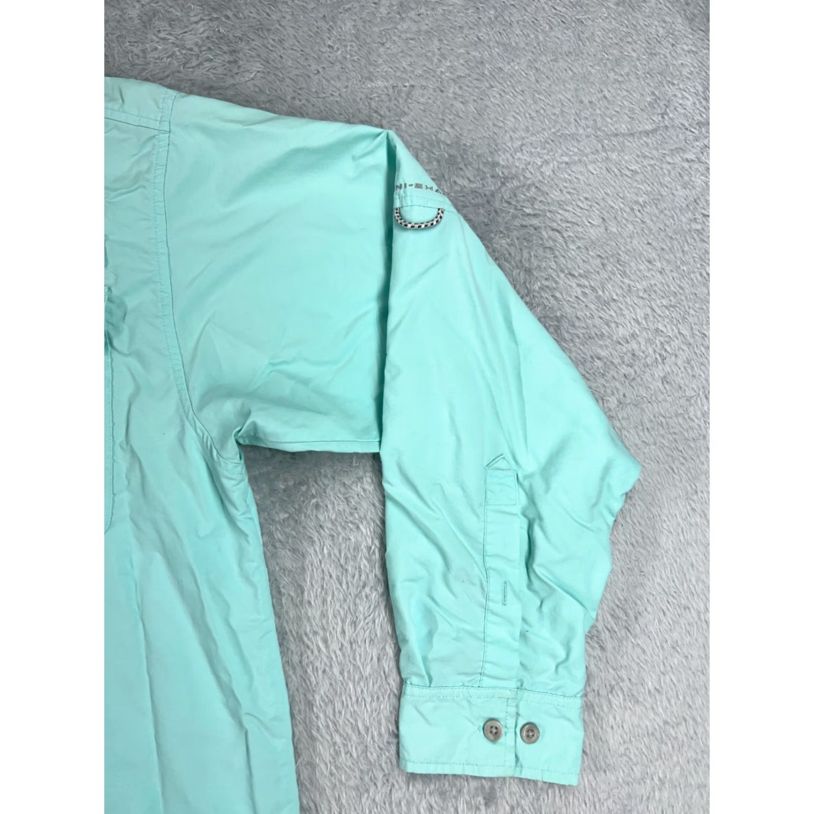 Altea Columbia Shirt Men’s Large Teal PFG Fishing Angler Nylon UPF Vented Button-Up Size US L / EU 52-54 / 3 - 2 Thumbnail