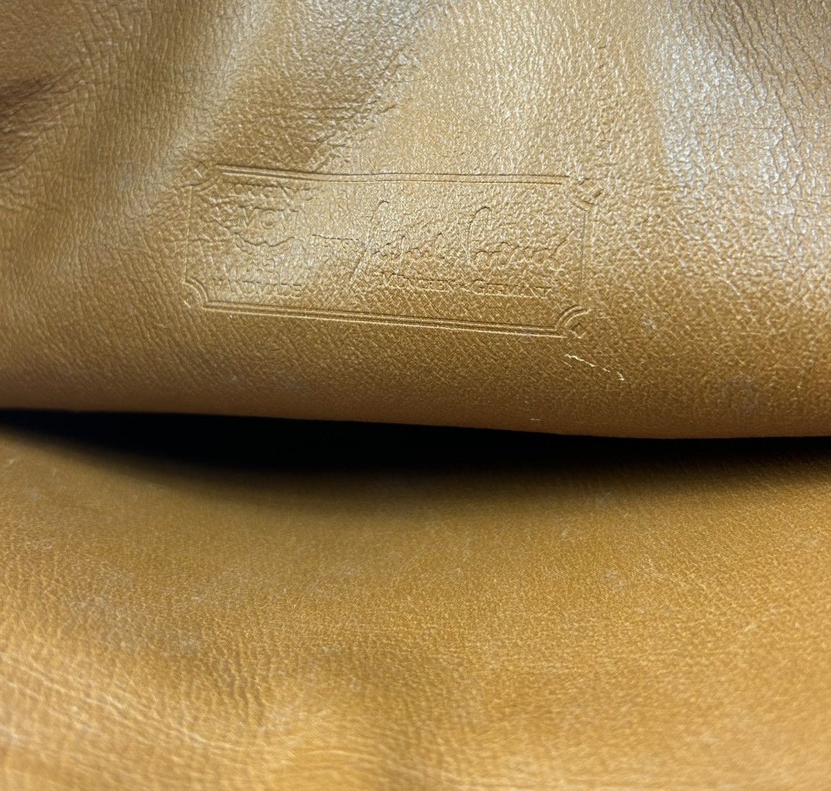 MCM MCM Cognac Leather Clutch Bag Size ONE SIZE - 4 Thumbnail
