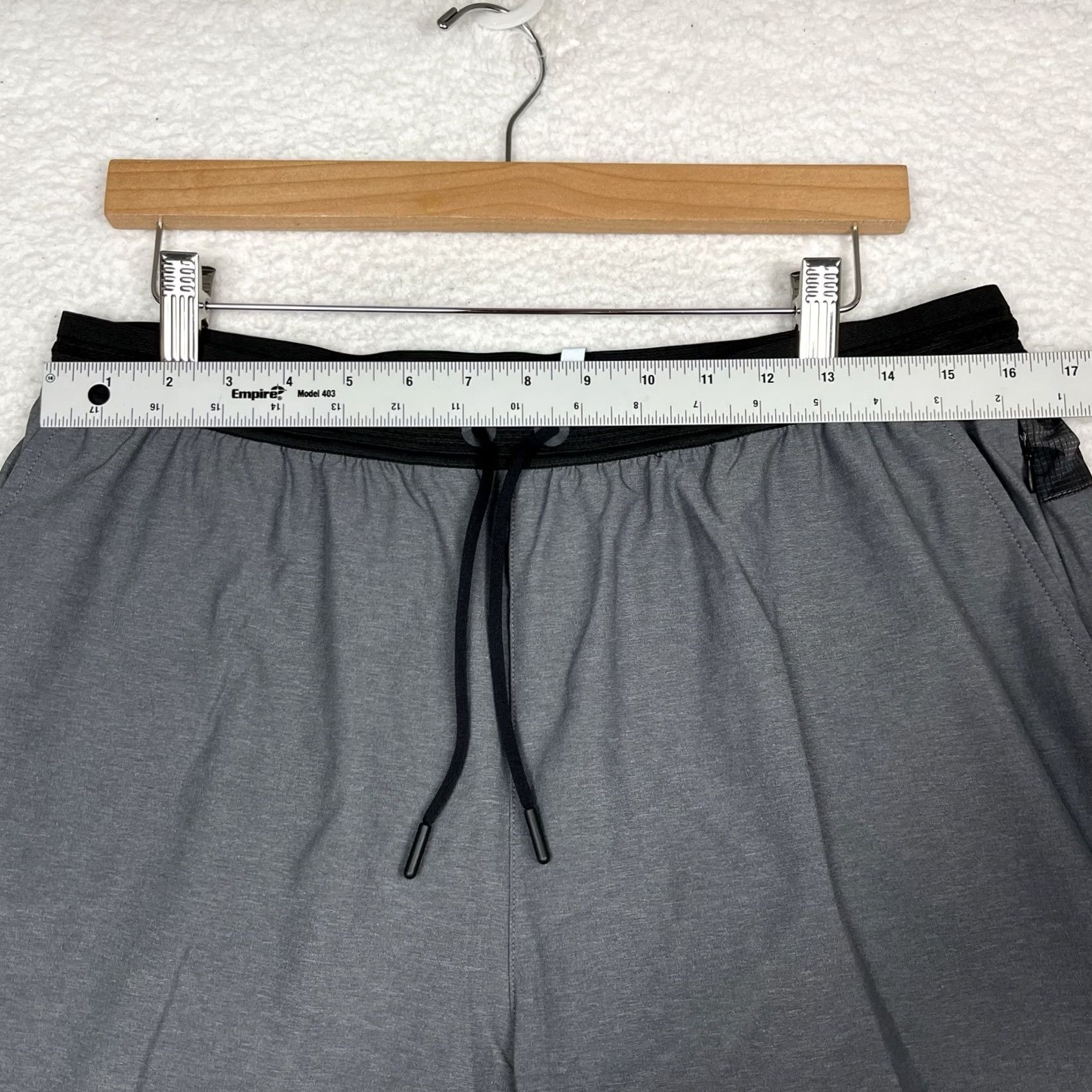 Vintage Greyson Mens L Grey Athletic Gym Training Running Lightweight Lined Shorts Size US 33 - 3 Thumbnail