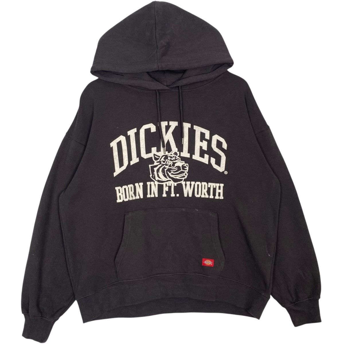 Vintage Vintage Dickies Printed Hoodie Black Pullover Jumper Size L Size US L / EU 52-54 / 3 - 1 Thumbnail