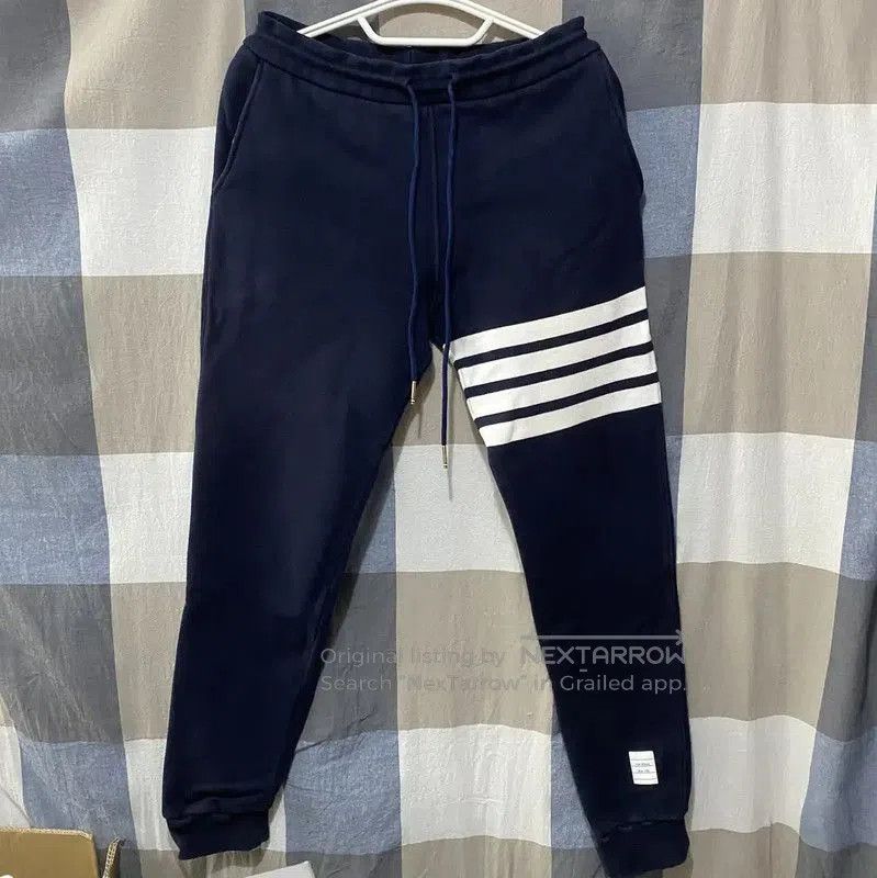 Thom Browne Thom Browne Blue Cotton Casual Pants . Size 28" / US 6 / IT 42 - 1 Thumbnail