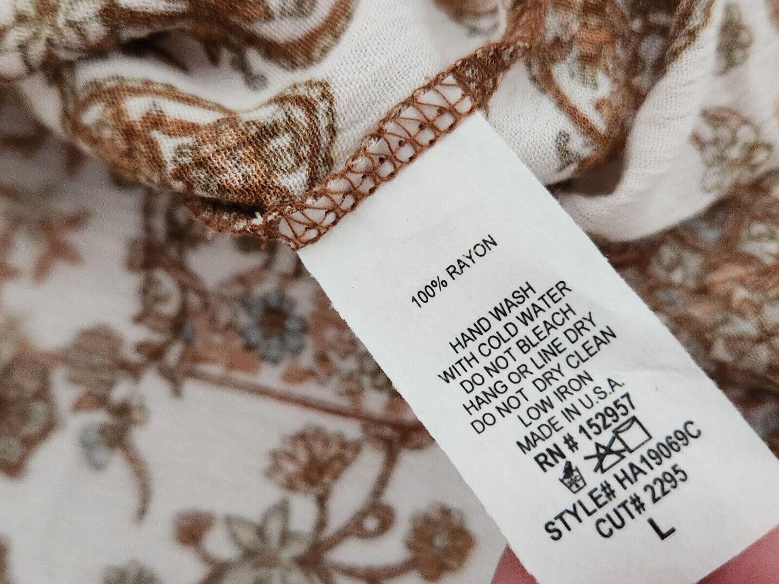 Designer Hashtag Dress Large Boho Hippie V Neck Long Sleeve Tunic Size L / US 10 / IT 46 - 4 Thumbnail