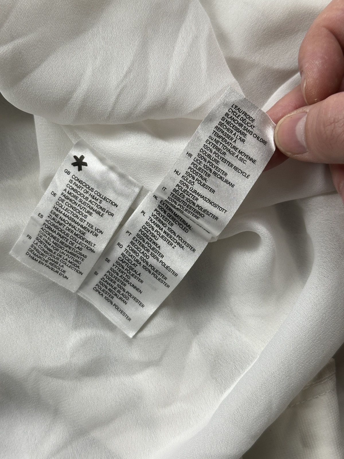 H&M H&M Conscious Collection Halter Tiered White Fairy Dress y2k Size XL / US 12-14 / IT 48-50 - 12 Thumbnail