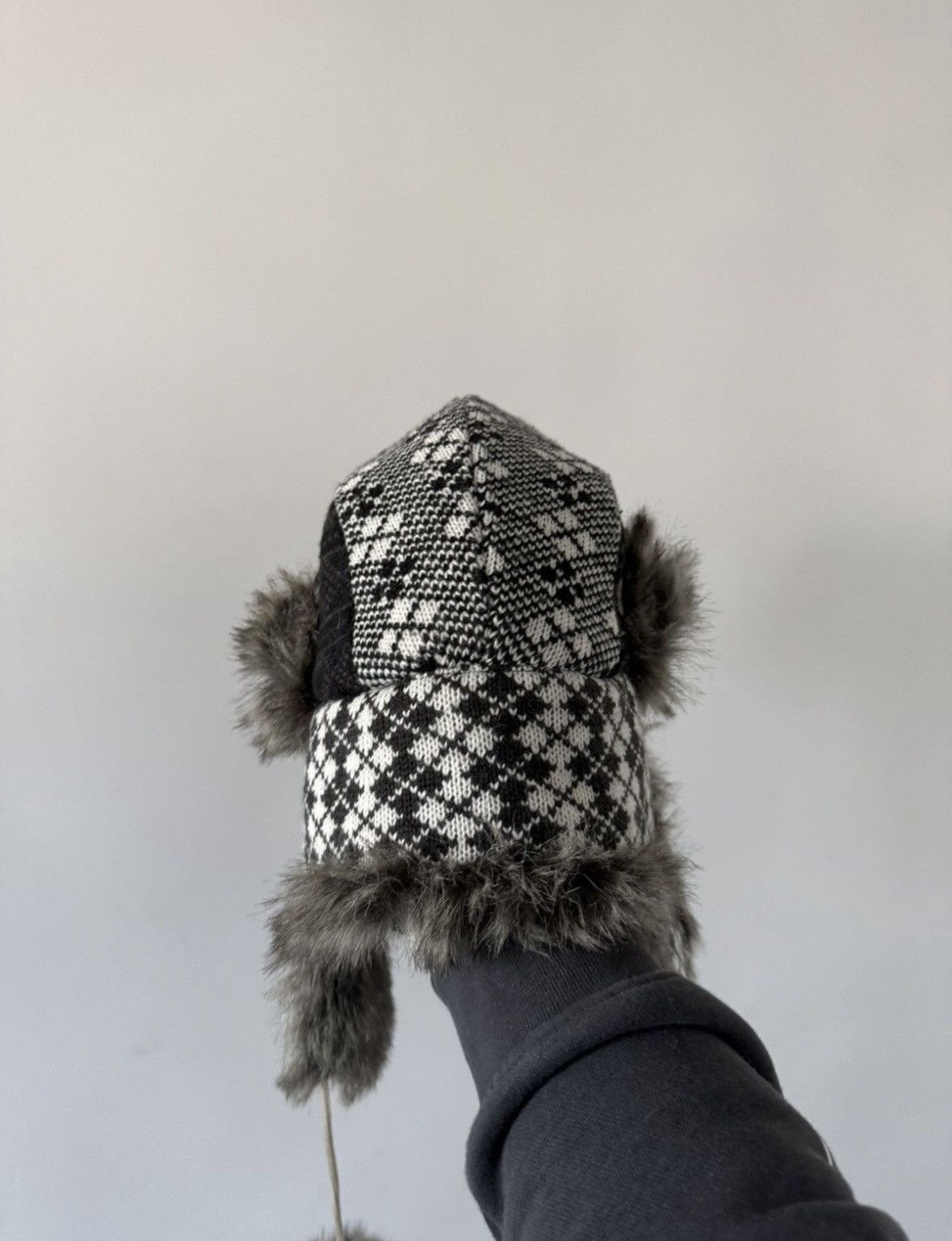 Vintage Y2K HYPE FUZZY MOHAIRE AVIATOR USSR USHANKA HAT Size ONE SIZE - 4 Thumbnail