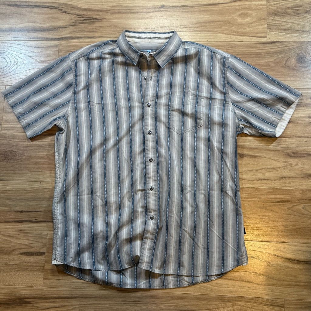 Other KÜHL Men’s XL Short Sleeve Striped Button Up Shirt Size US XL / EU 56 / 4 - 1 Thumbnail