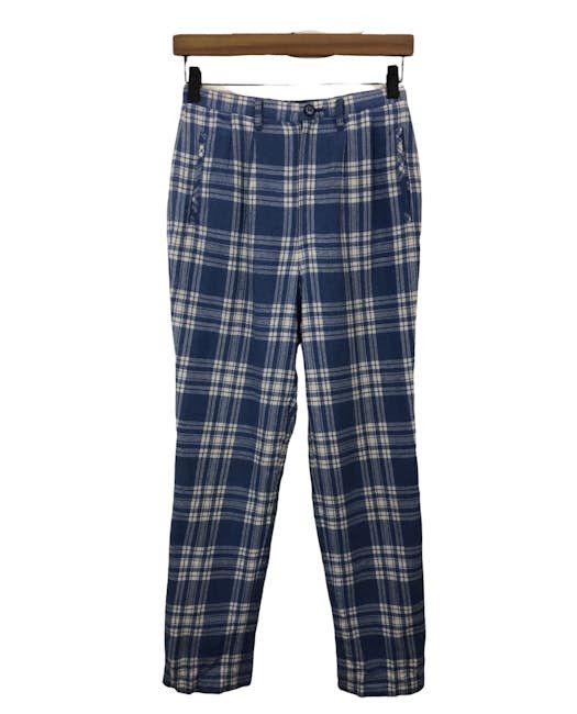 Vintage Vintage Plaid Tartan Wool Pant Size US 26 / EU 42 - 1 Thumbnail
