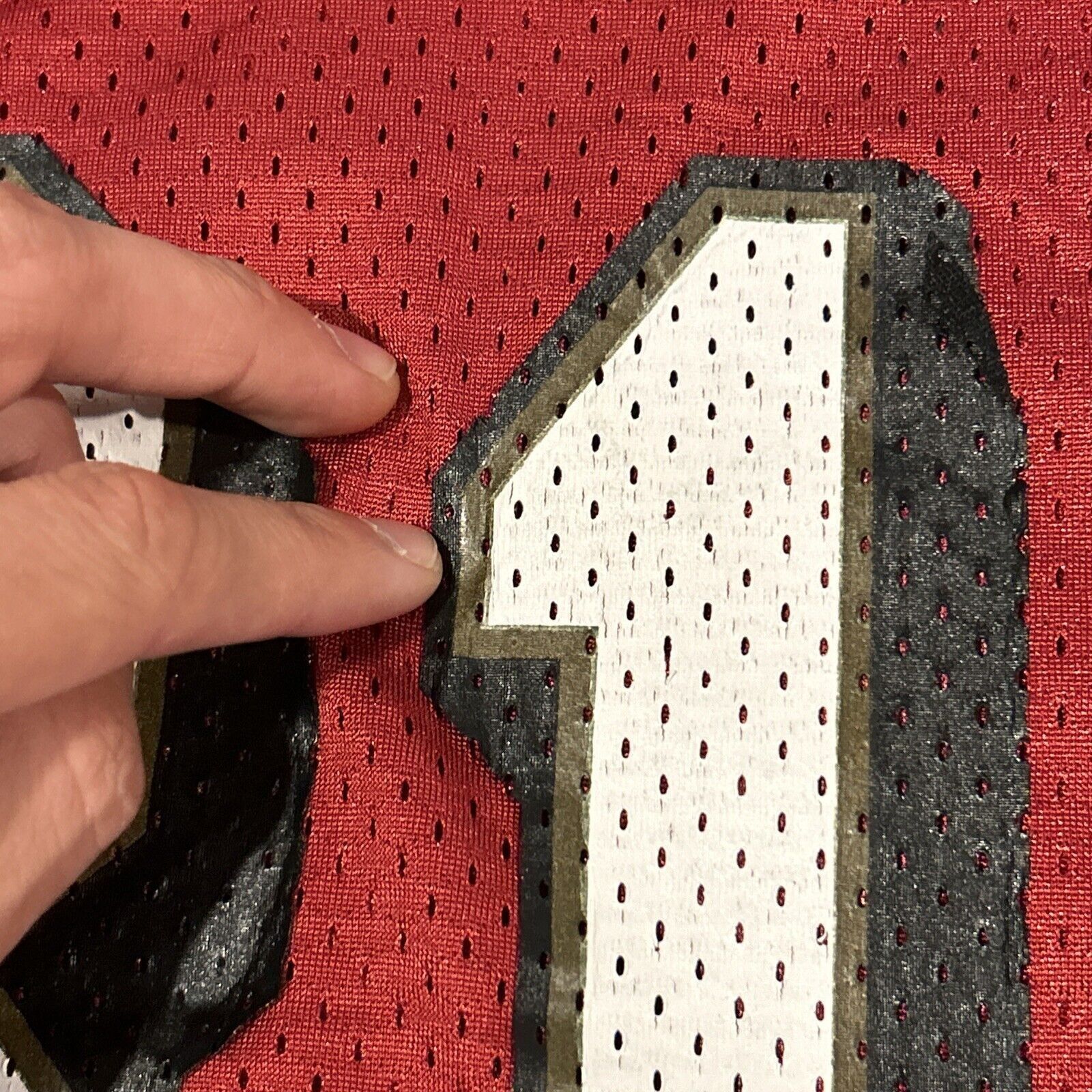 Reebok NFL 49ers Jersey Woods 81 Mens Chest 18 Small Youth Large Size US L / EU 52-54 / 3 - 4 Thumbnail