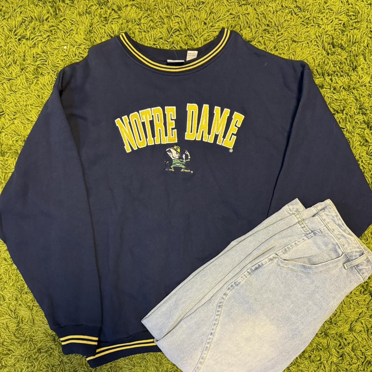 Zubaz Vintage Notre Dame Crewneck Size US L / EU 52-54 / 3 - 1 Thumbnail