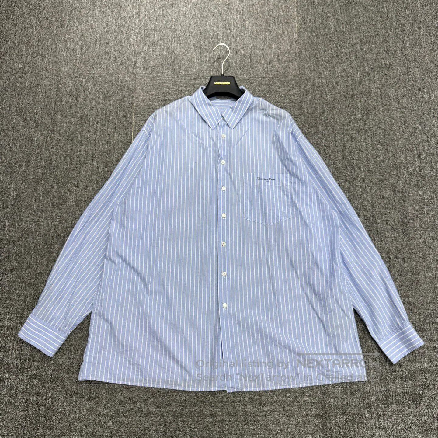 Dior Dior Embroidered slogan striped shirt| Size US XS / EU 42 / 0 - 1 Thumbnail