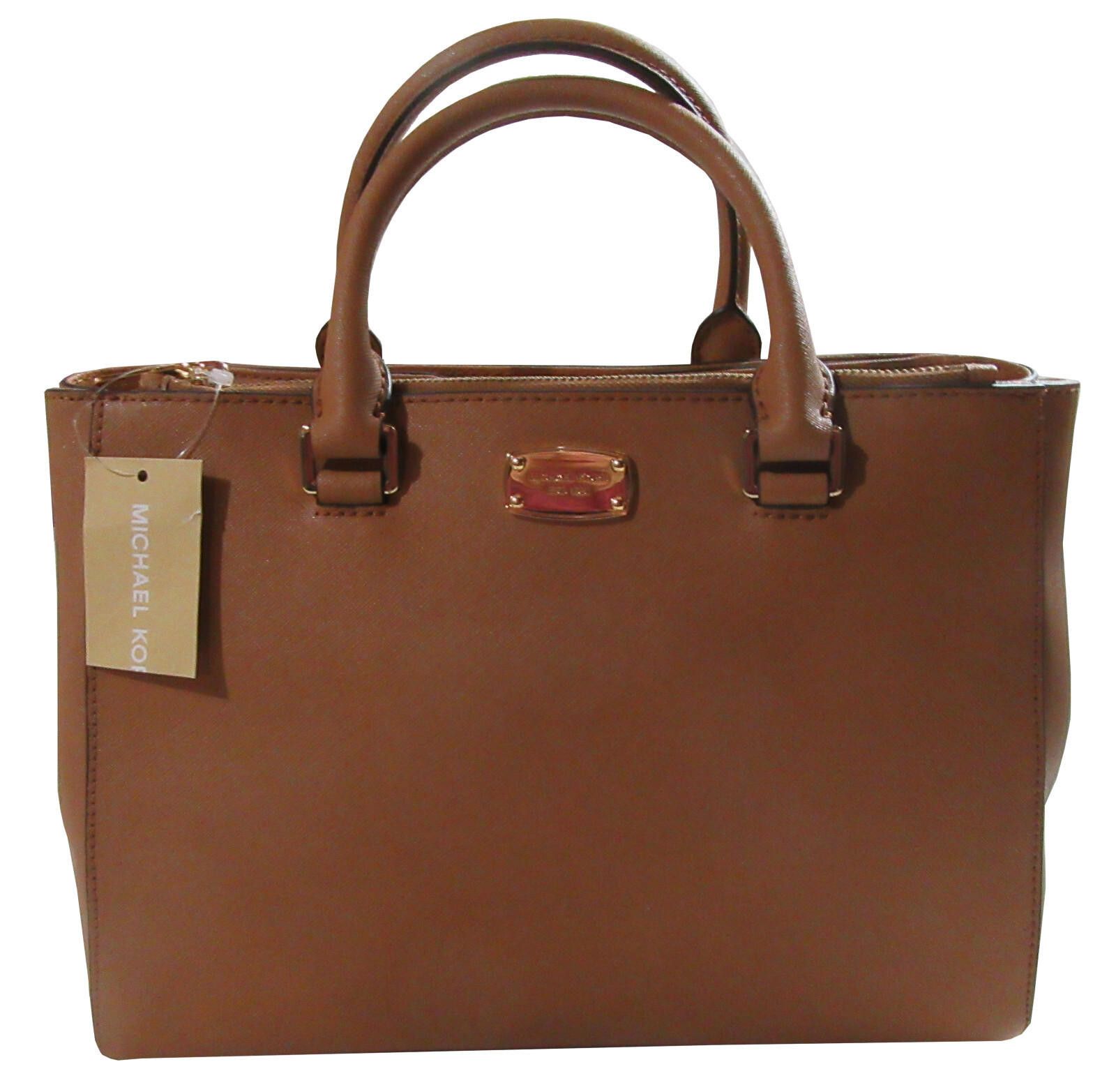 Michael Kors Kellen Saffiano Leather Medium Acorn NEW