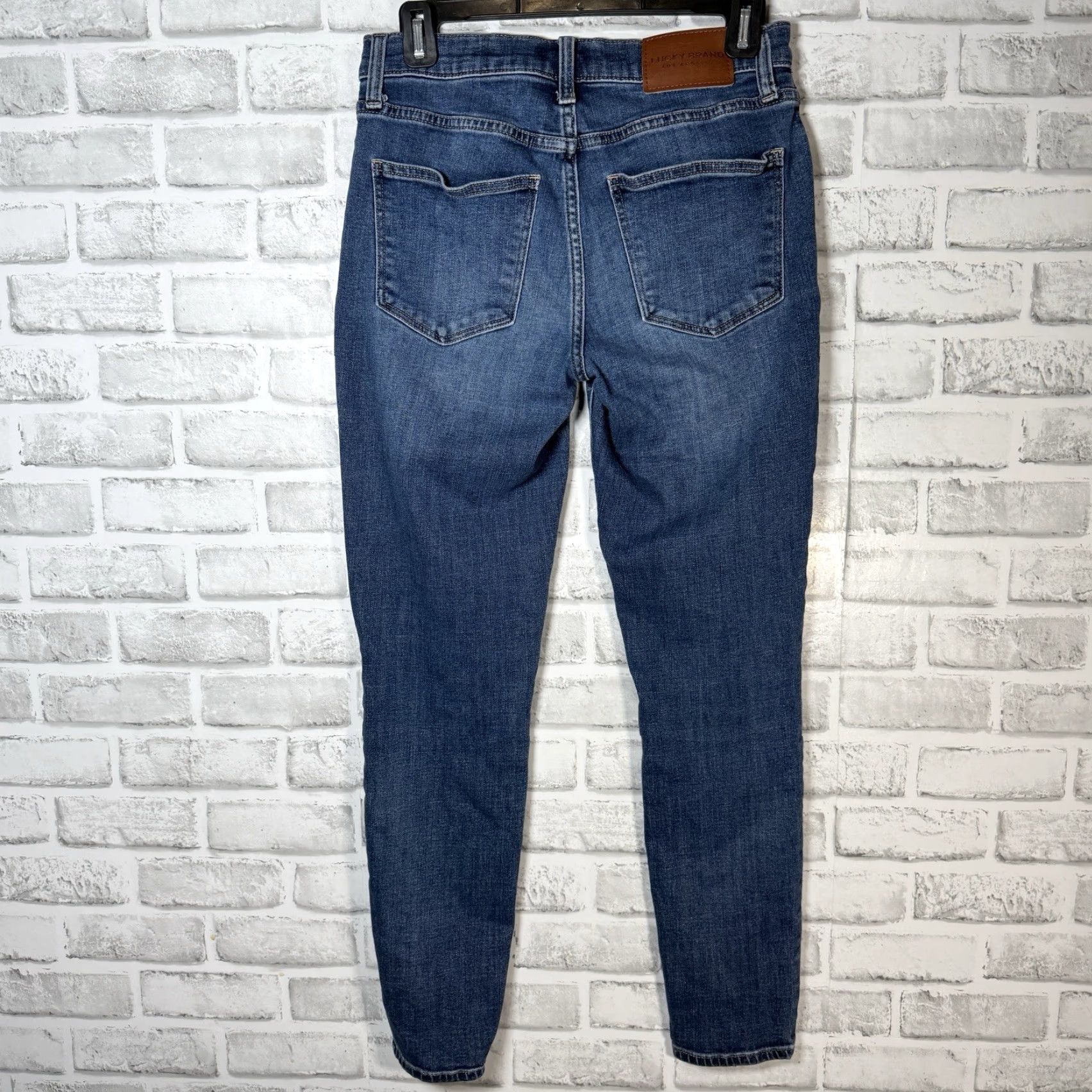 Lucky Brand Lucky Brand Jeans Mid Rise Ava Blue Cotton Casual Womens 6x28 Size 6 Straight Denim Jeans Womens Girl? Size 28" / US 6 / IT 42 - 5 Thumbnail