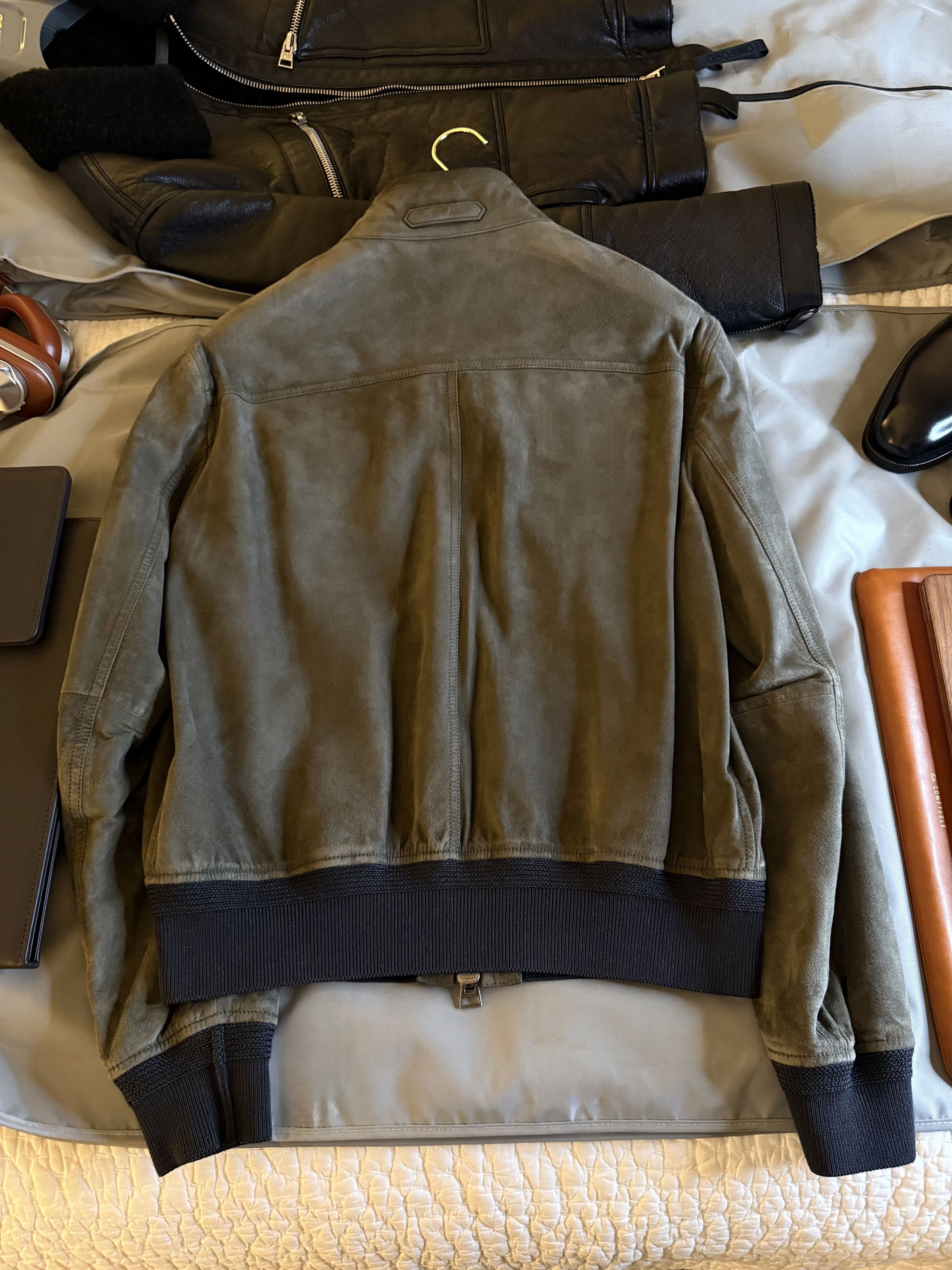 Tom Ford Coveted Rare $6,300 w/tax TOM FORD Green Suede Jacket Size US L / EU 52-54 / 3 - 23 Thumbnail