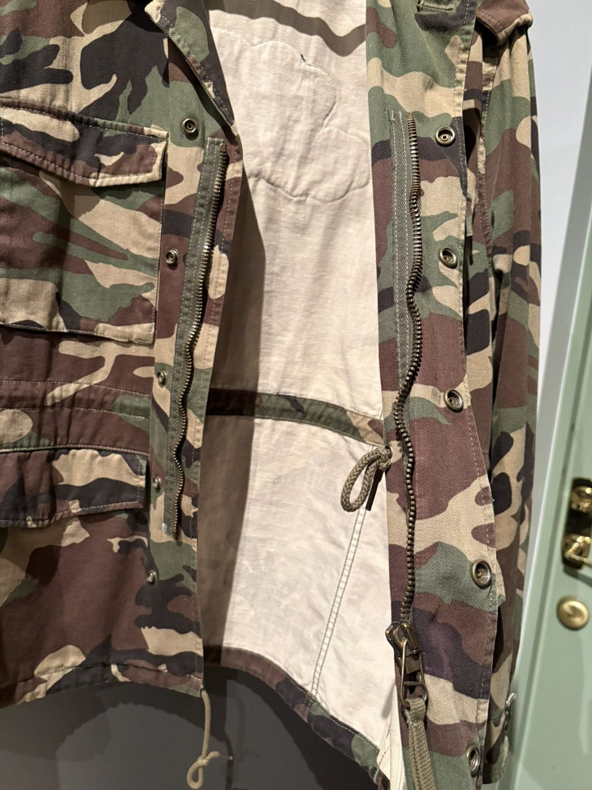 Saint Laurent Paris Camouflage Love Embroidery Jacket Size US S / EU 44-46 / 1 - 4 Thumbnail